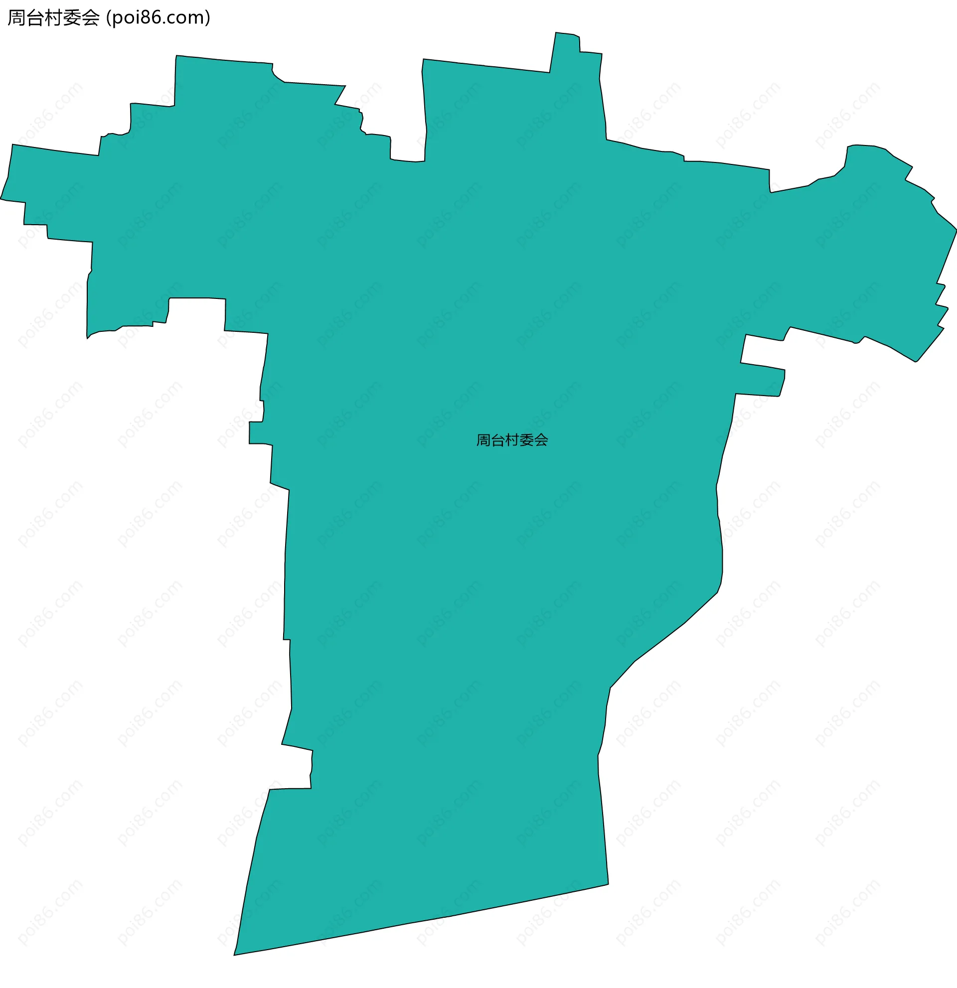 周台村委会边界地图