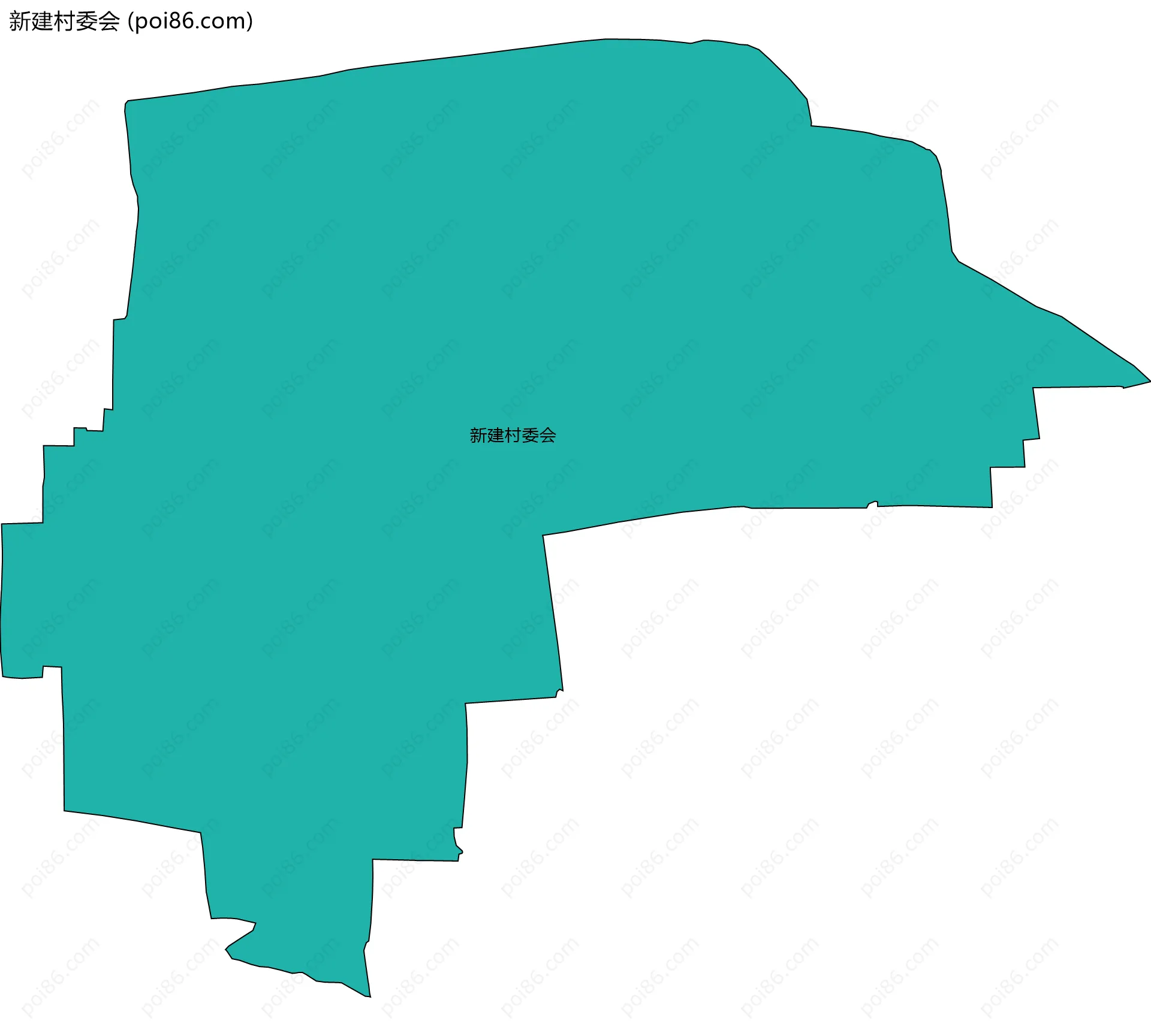新建村委会边界地图