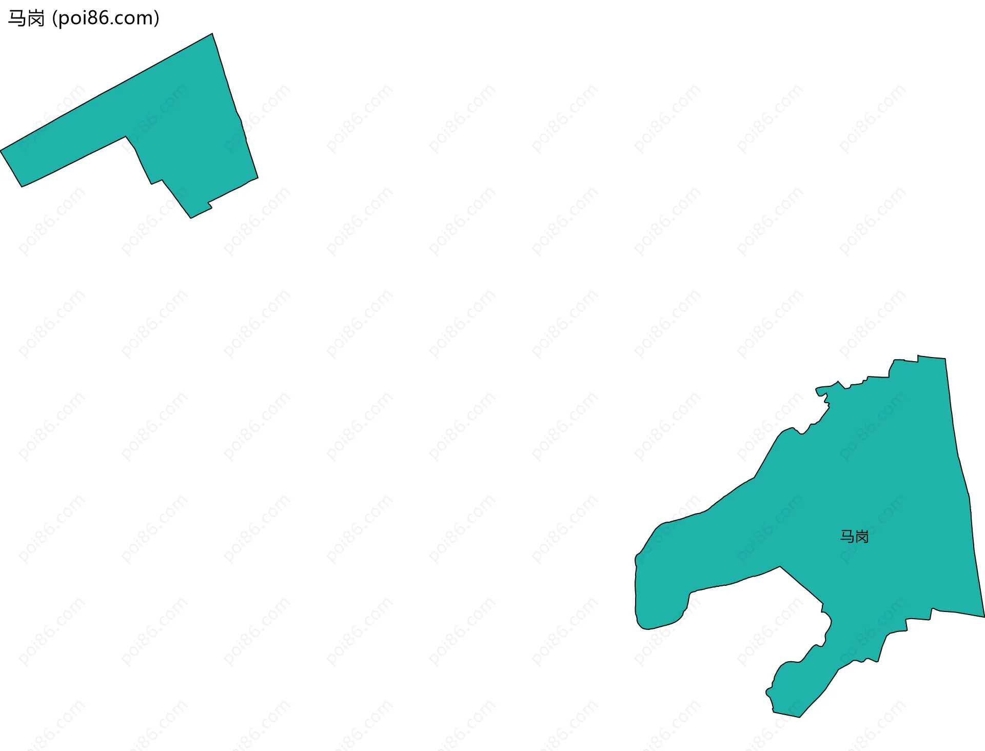 马岗边界地图