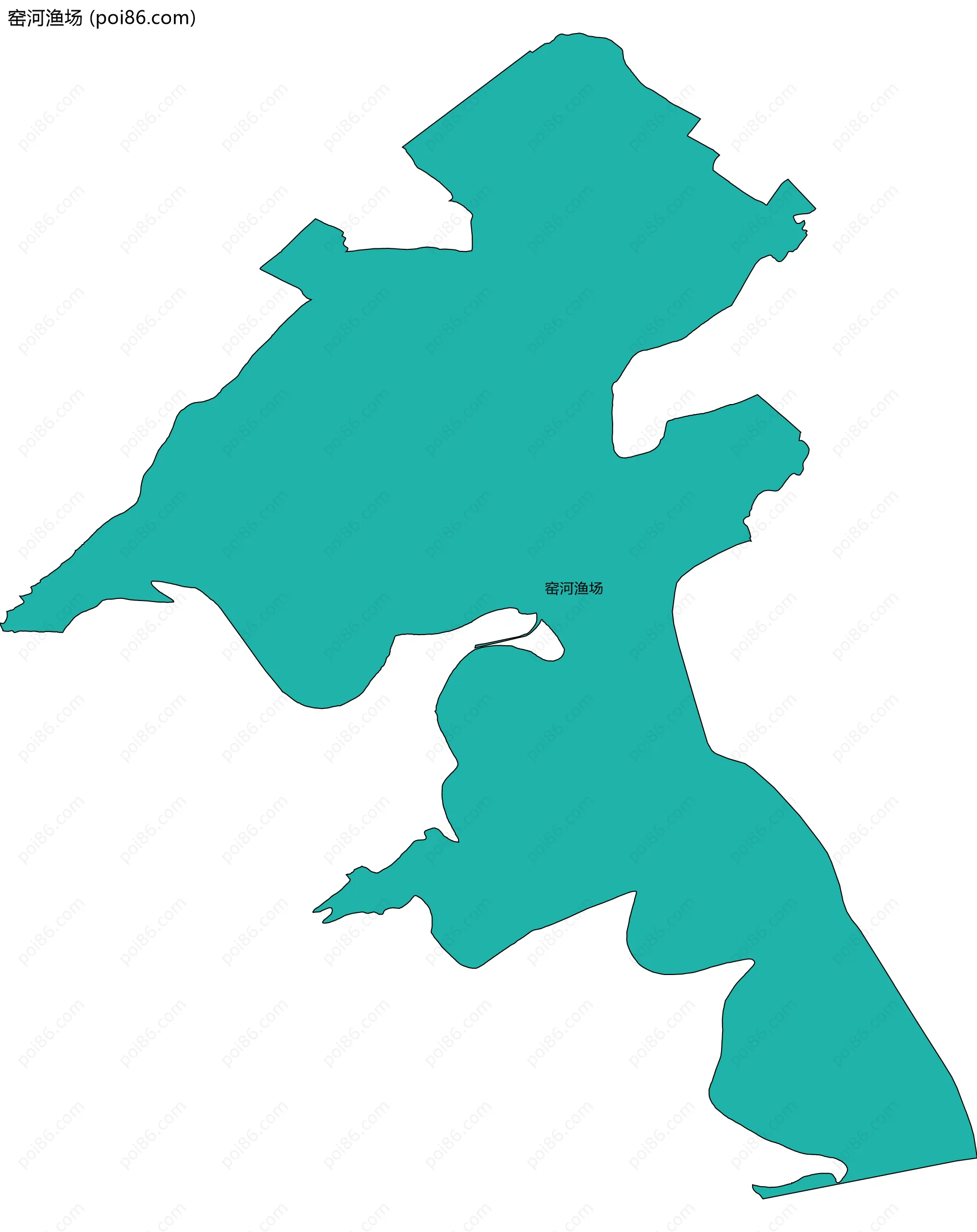 窑河渔场边界地图