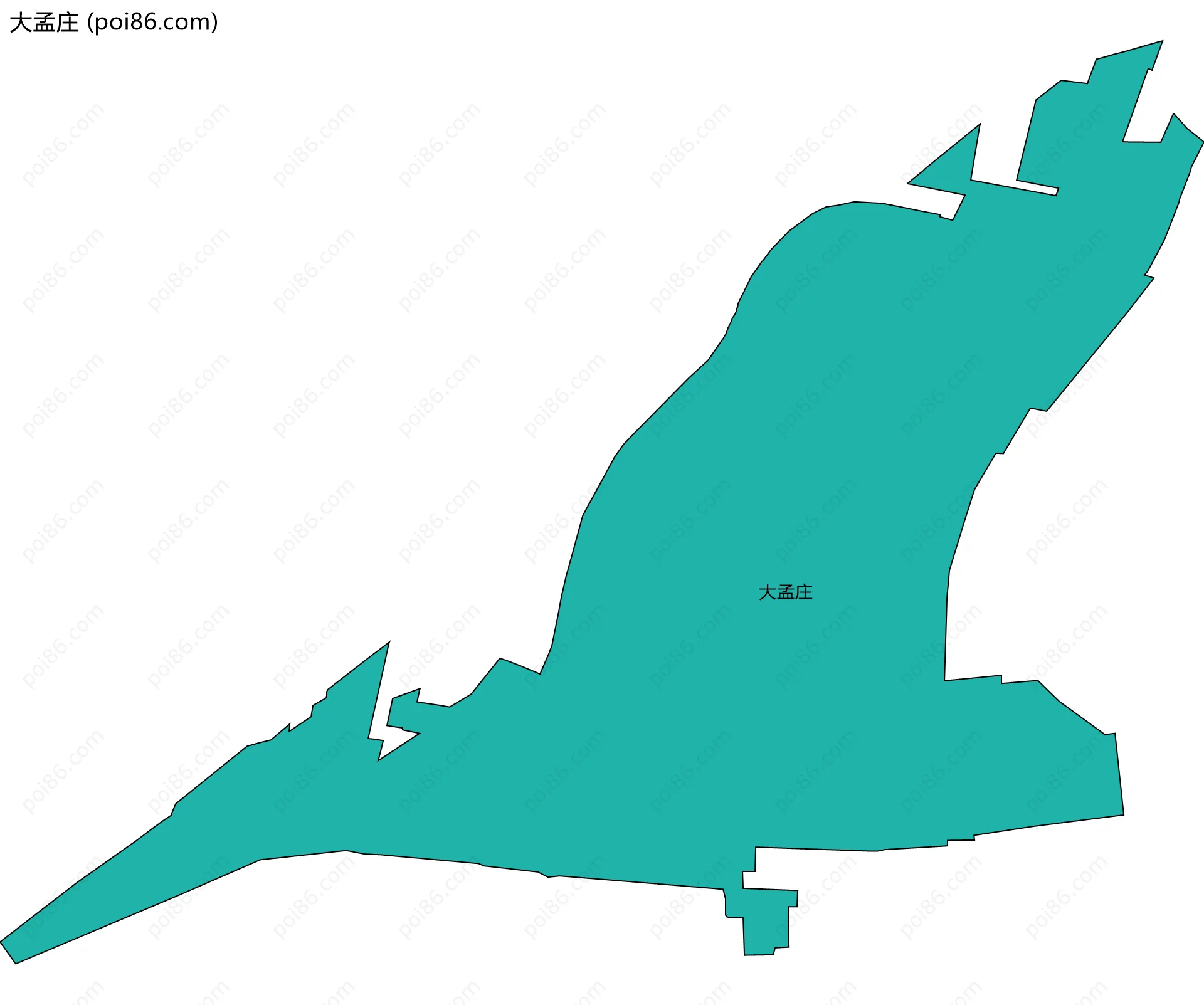 大孟庄边界地图
