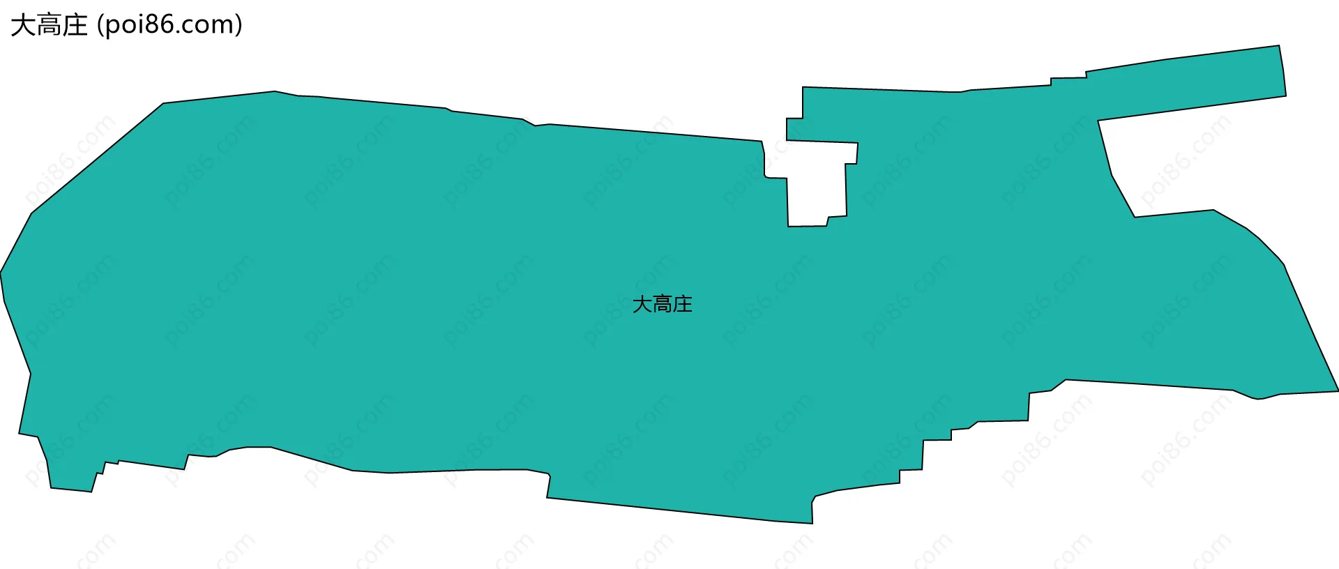 大高庄边界地图