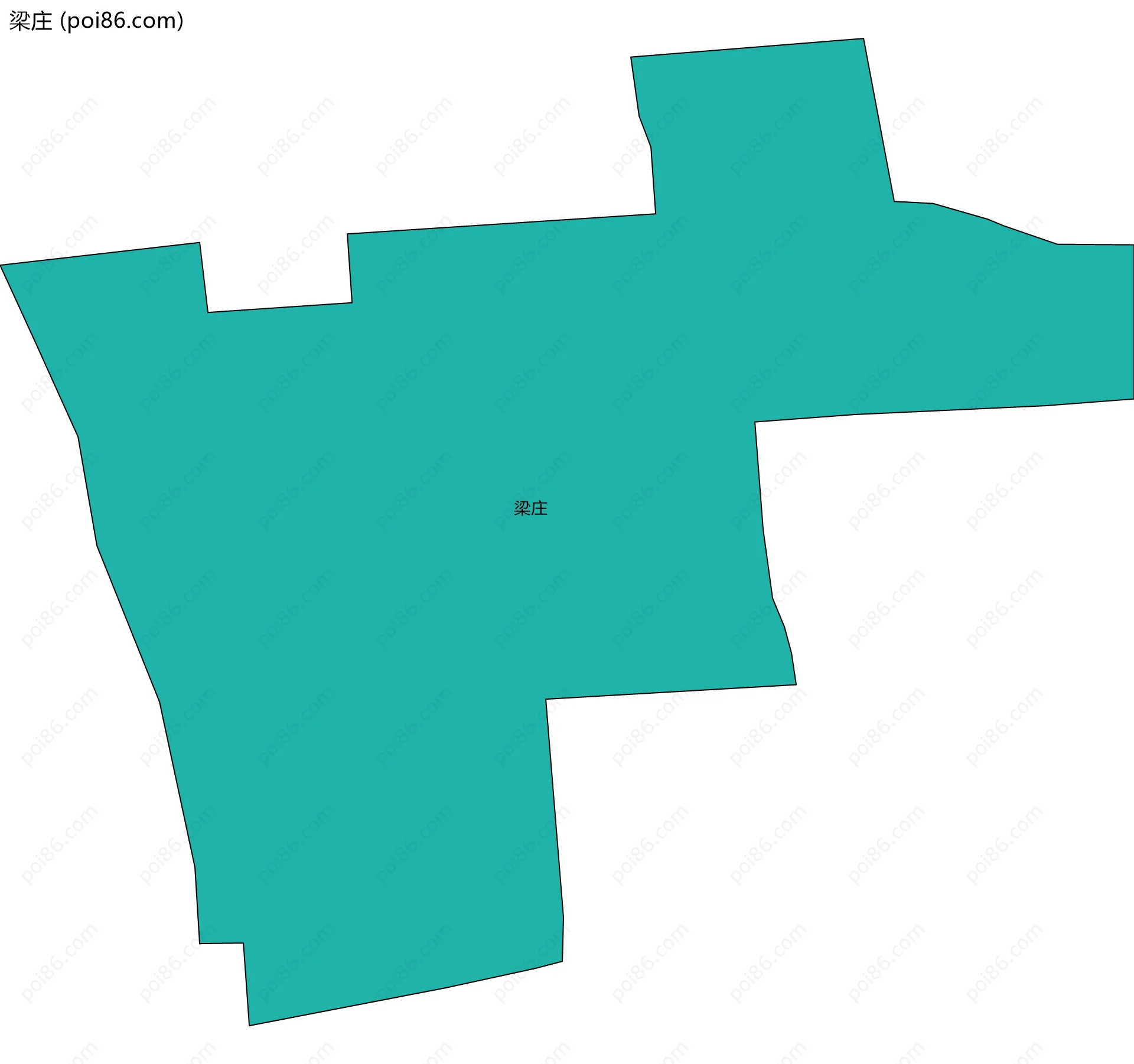 梁庄边界地图