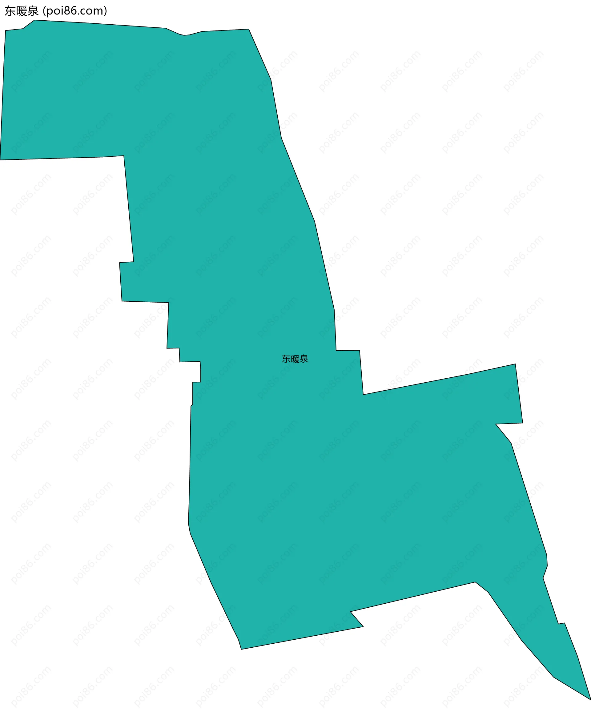 东暖泉边界地图