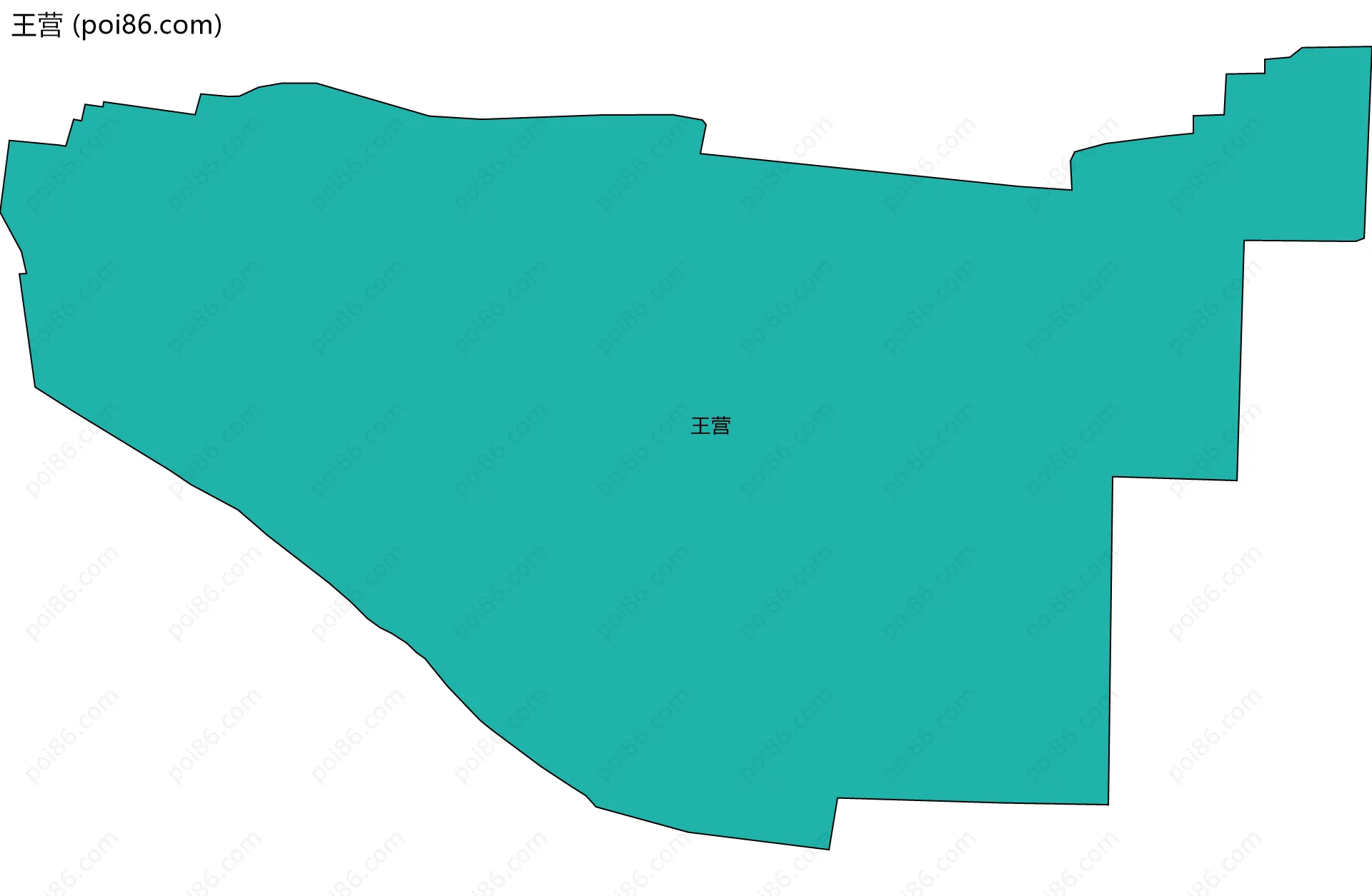 王营边界地图
