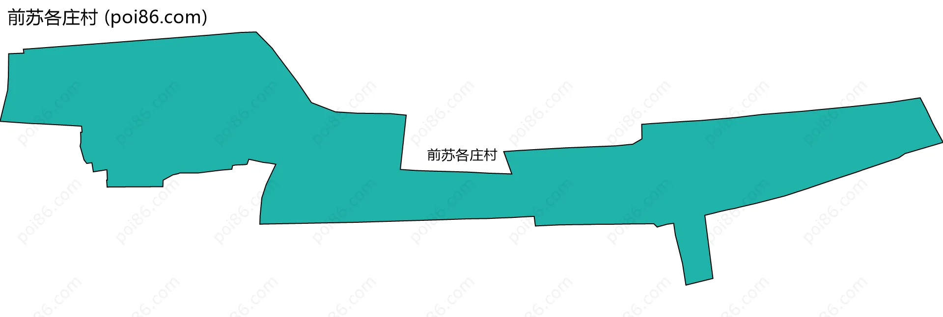 前苏各庄村边界地图