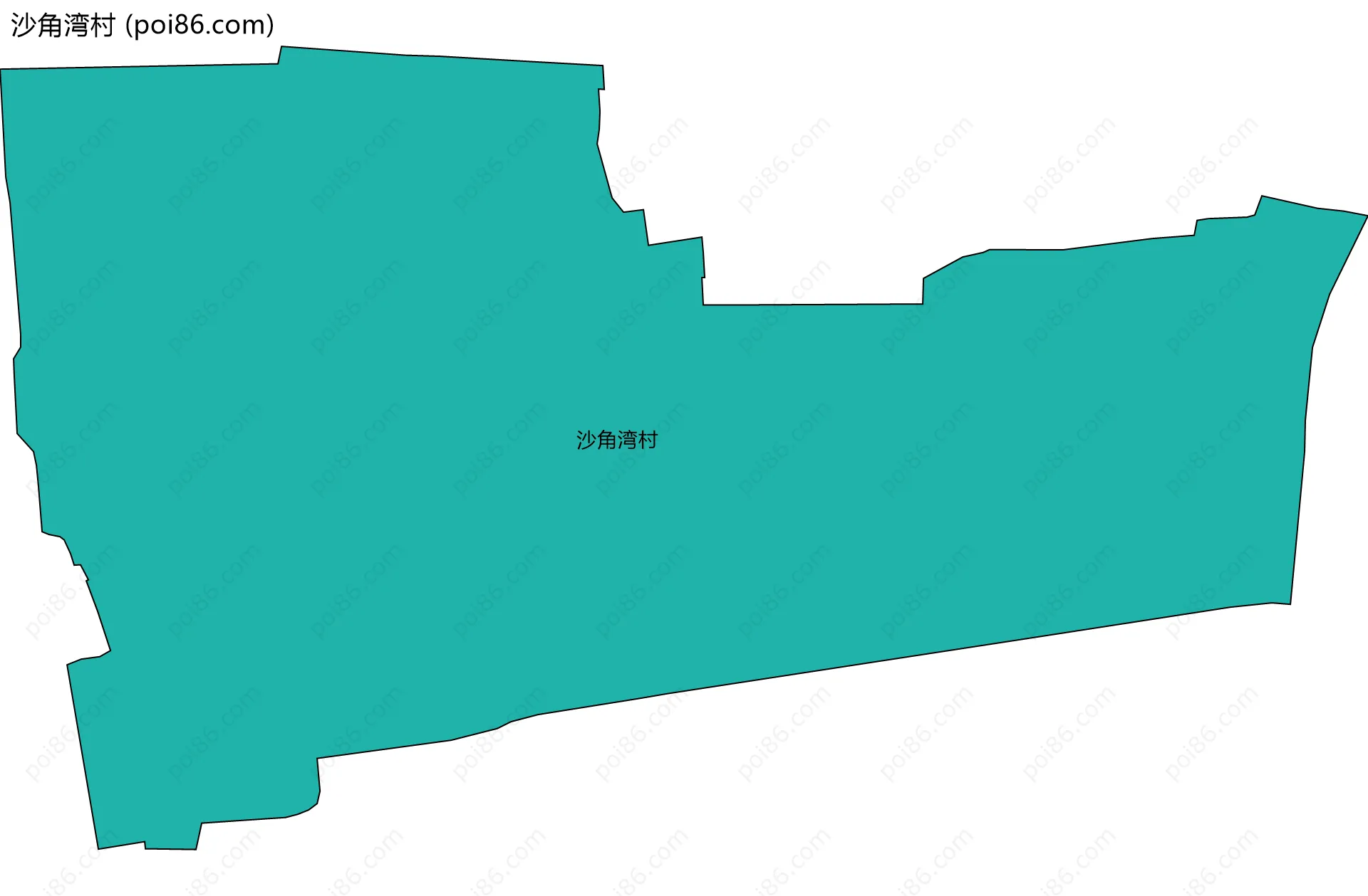 沙角湾村边界地图