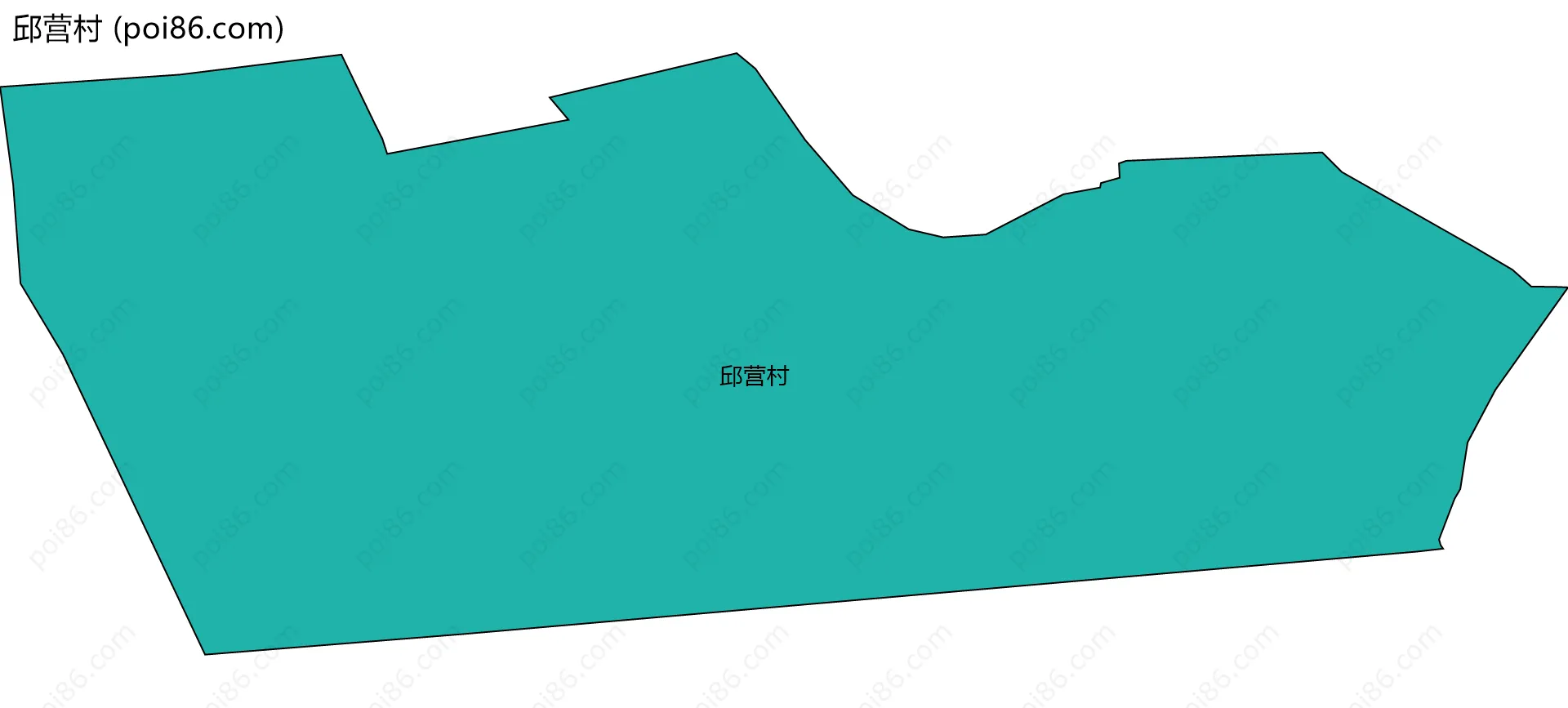 邱营村边界地图