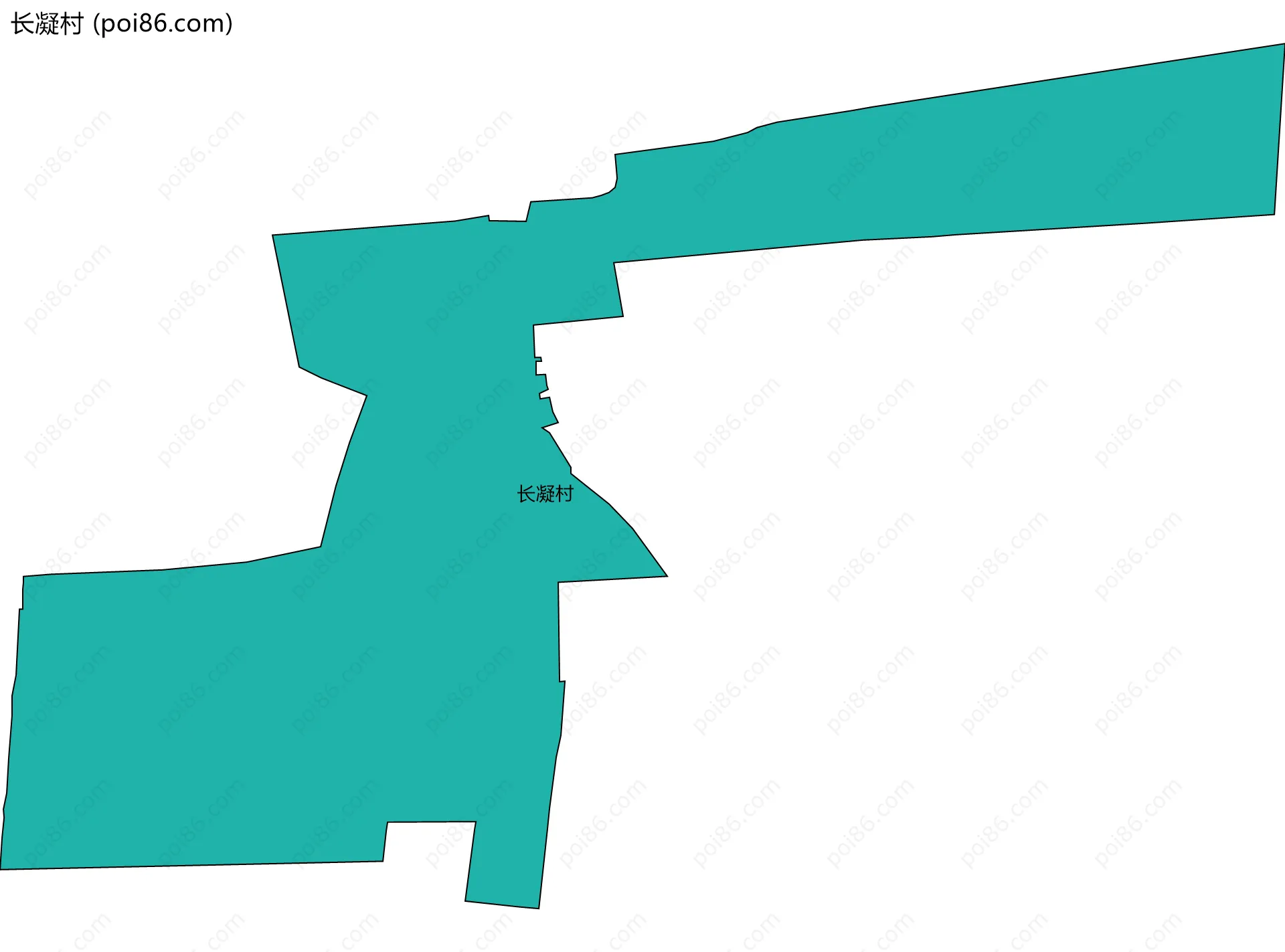 长凝村边界地图