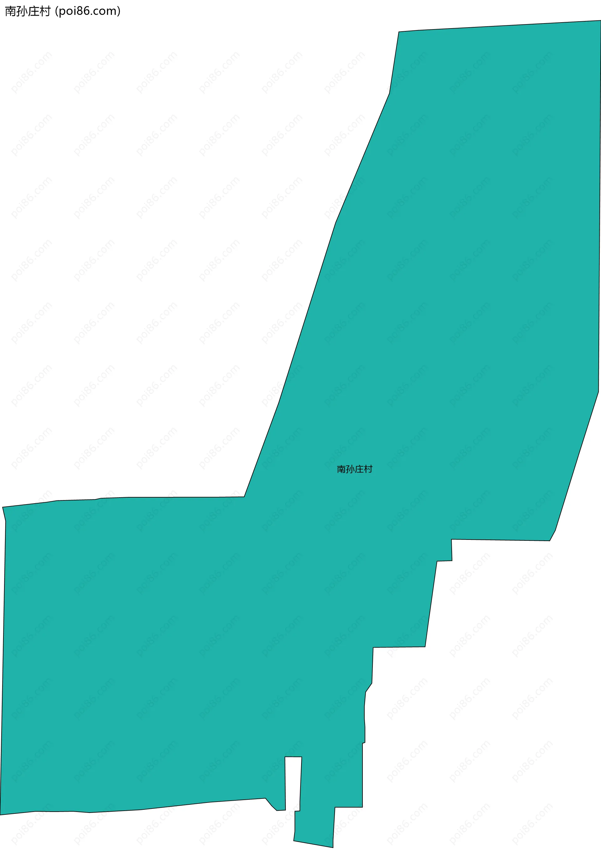 南孙庄村边界地图