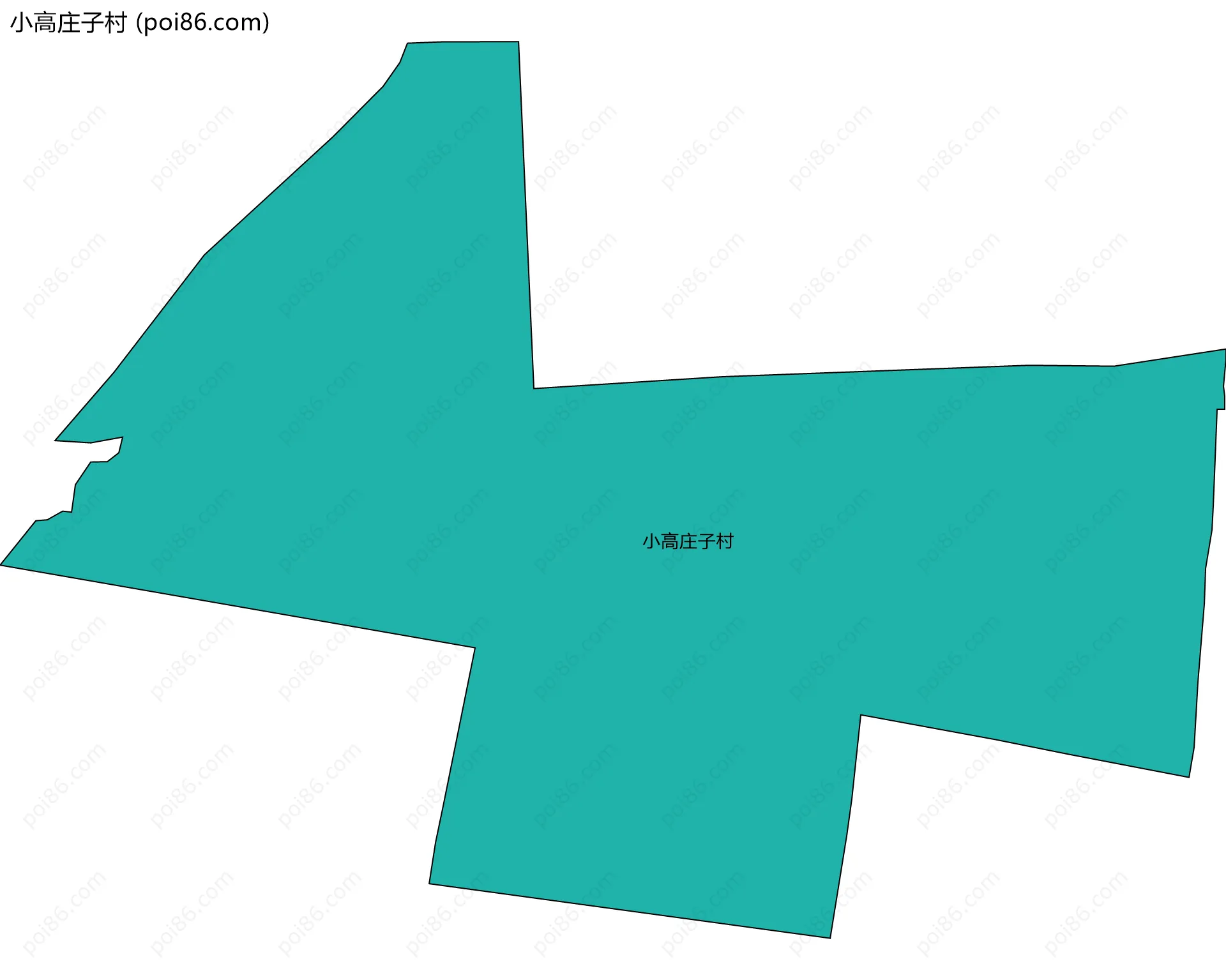 小高庄子村边界地图