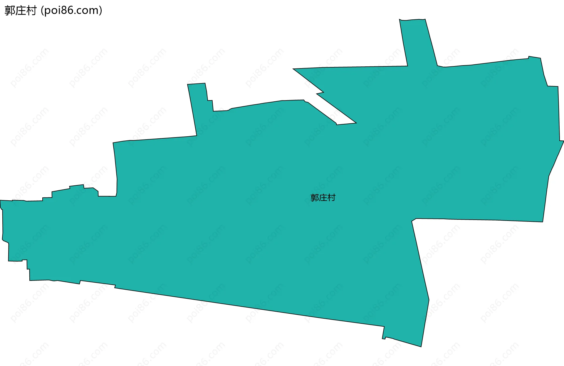 郭庄村边界地图