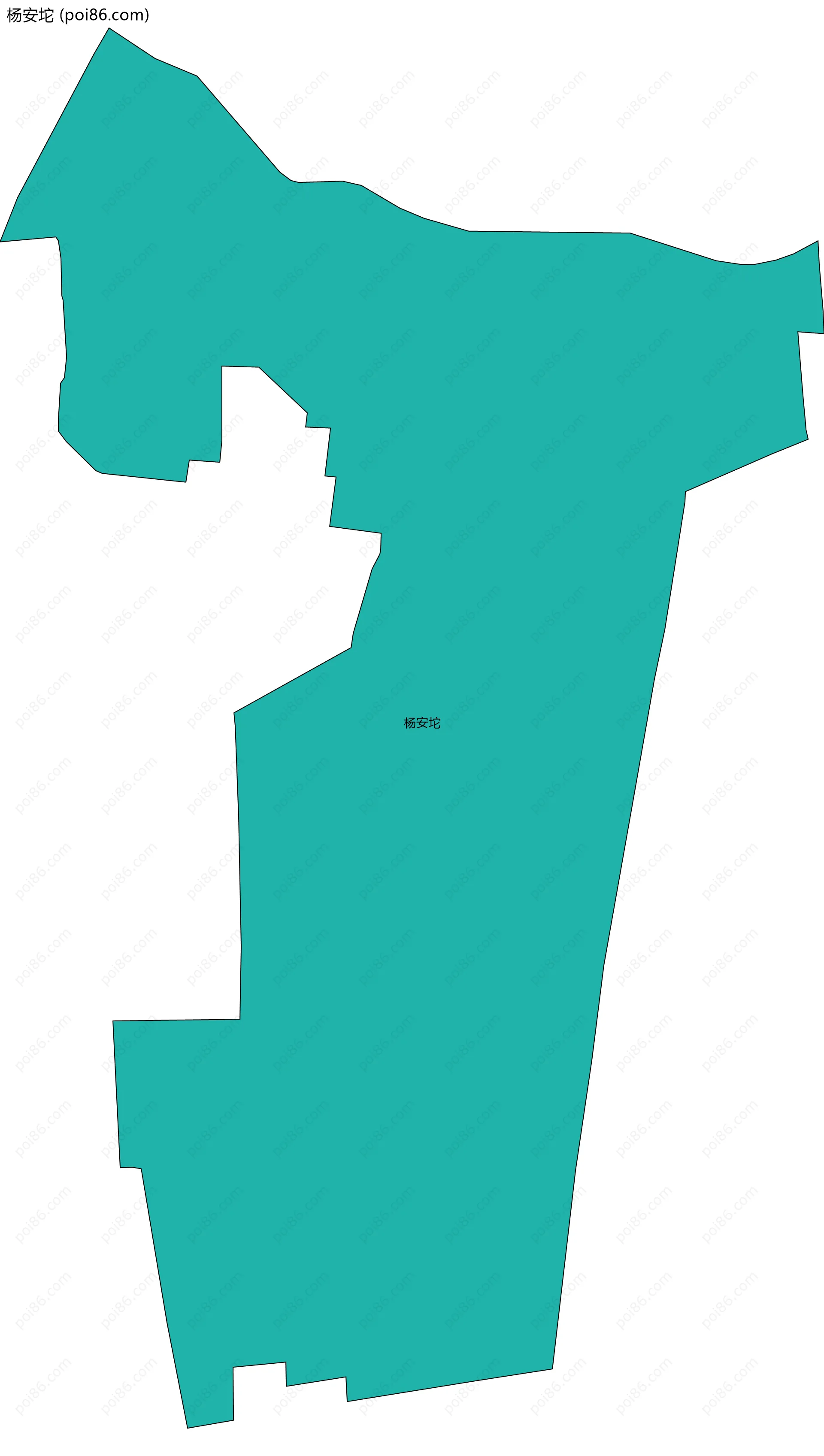 杨安坨边界地图