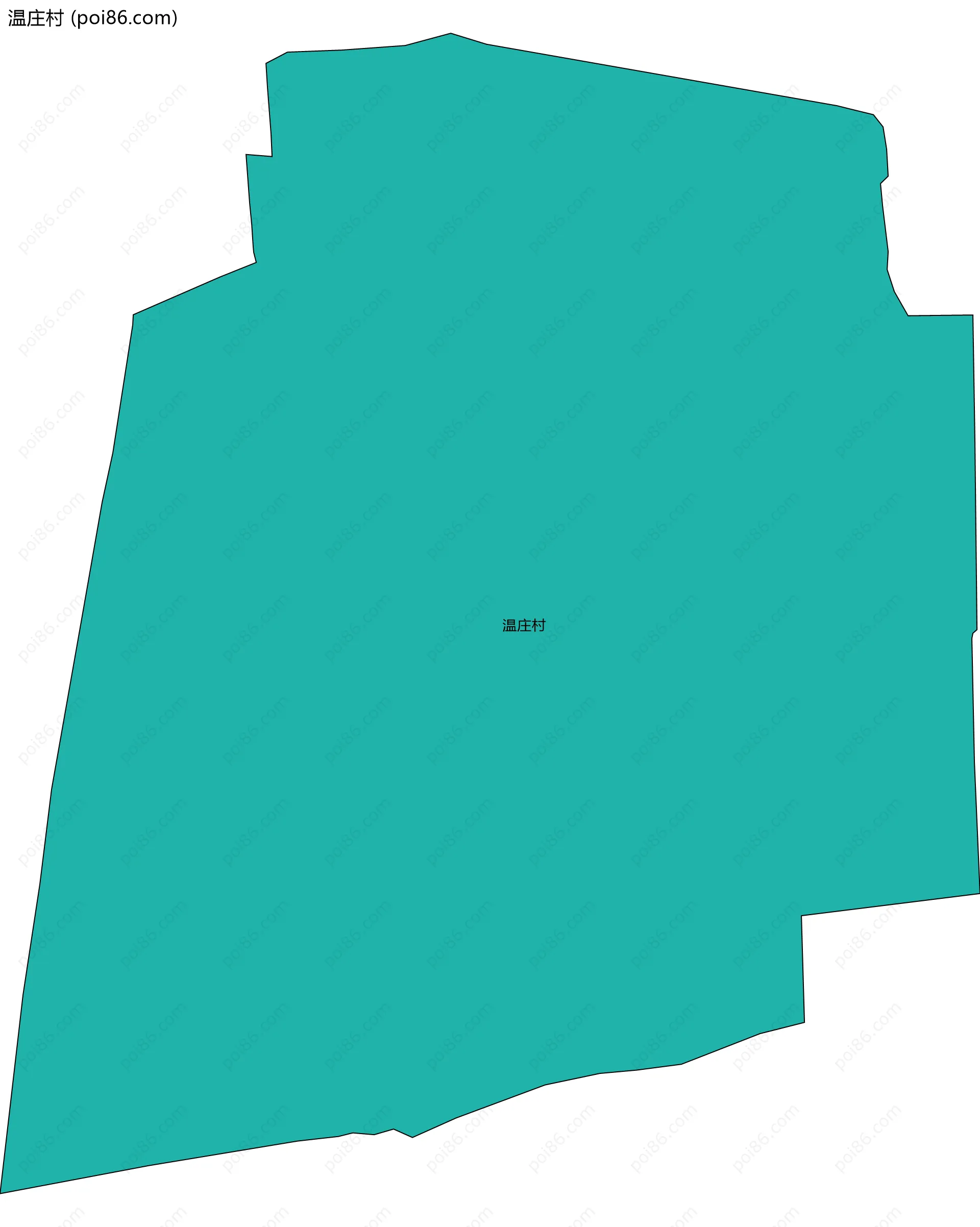 温庄村边界地图