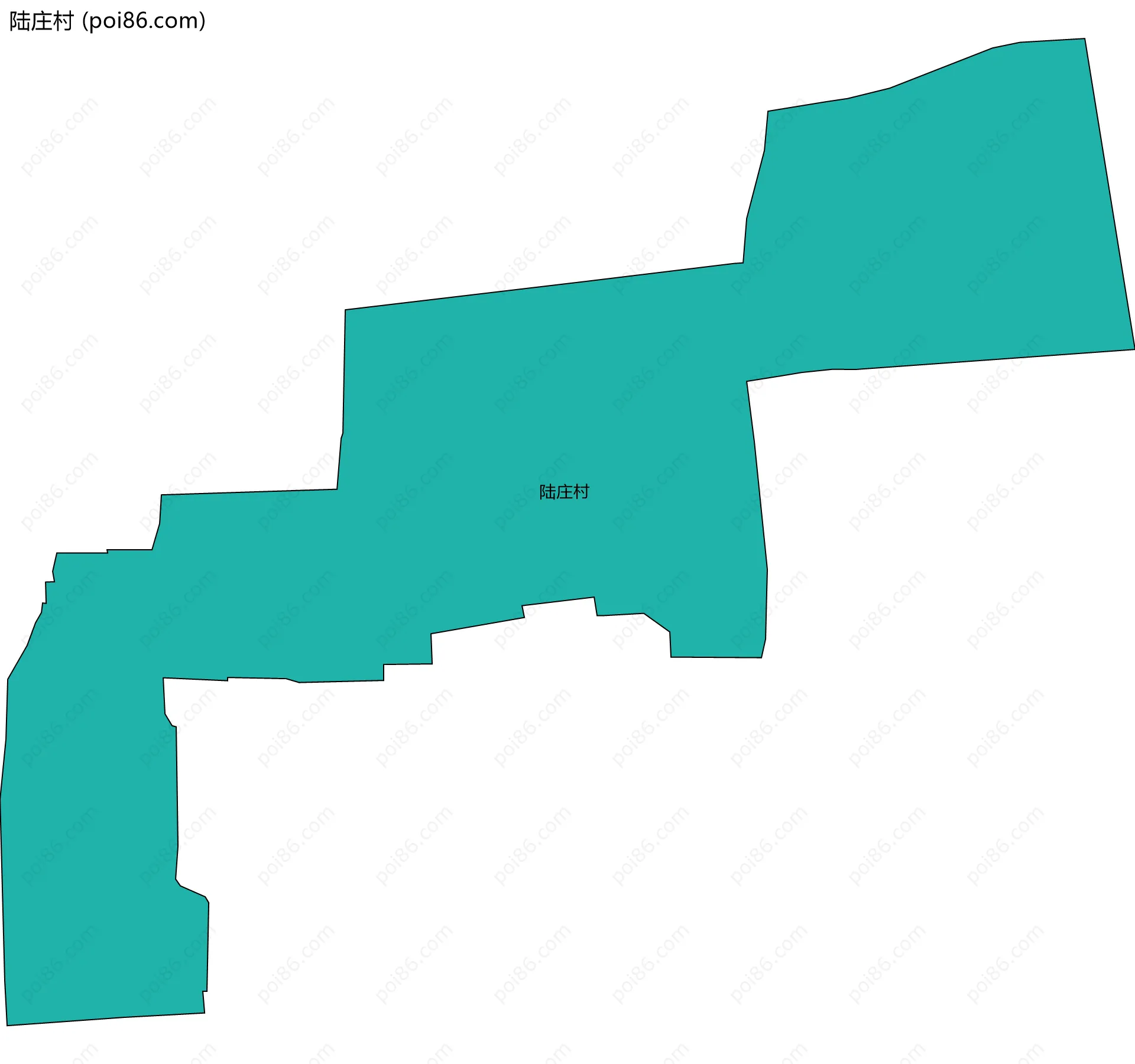 陆庄村边界地图