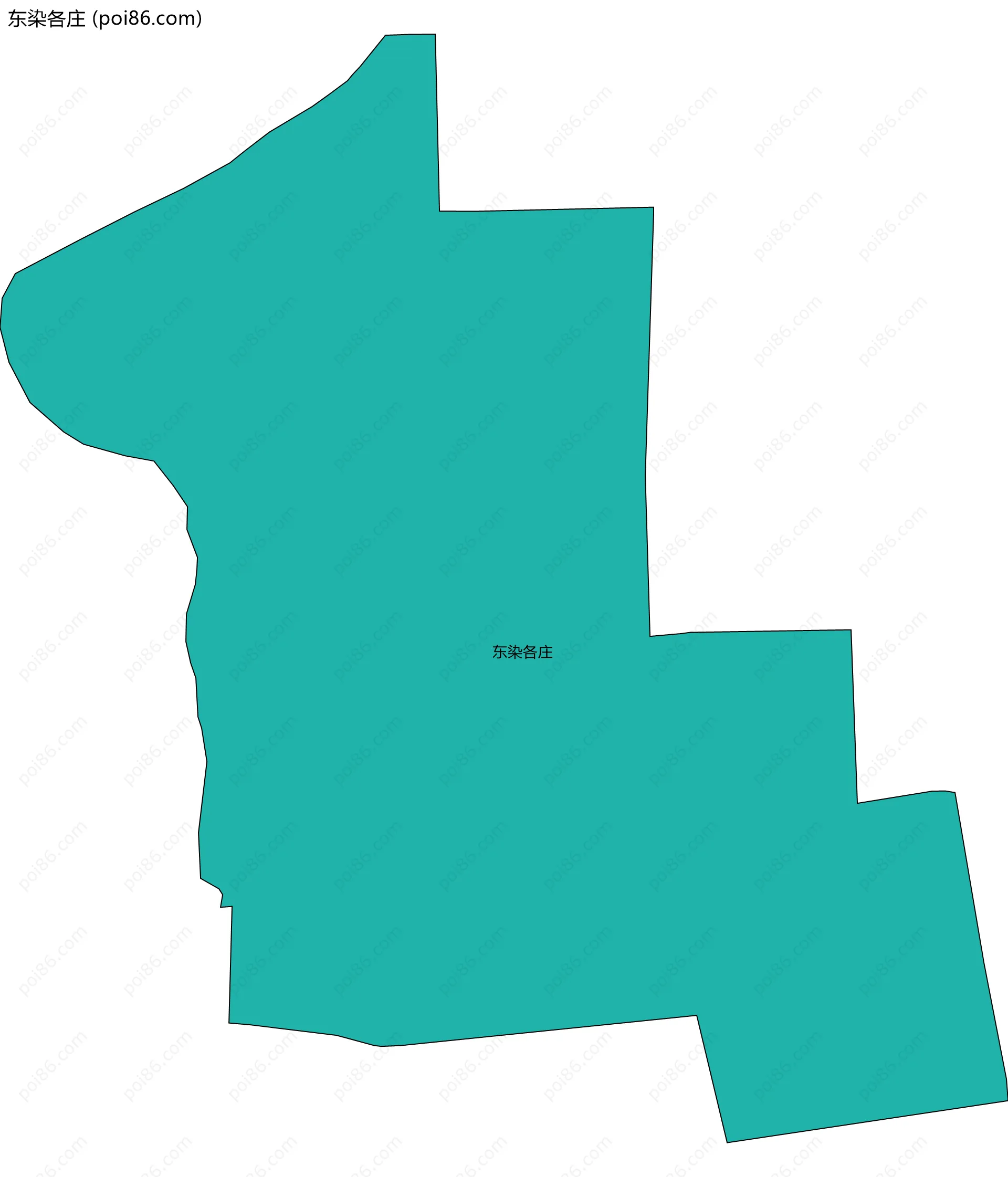东染各庄边界地图