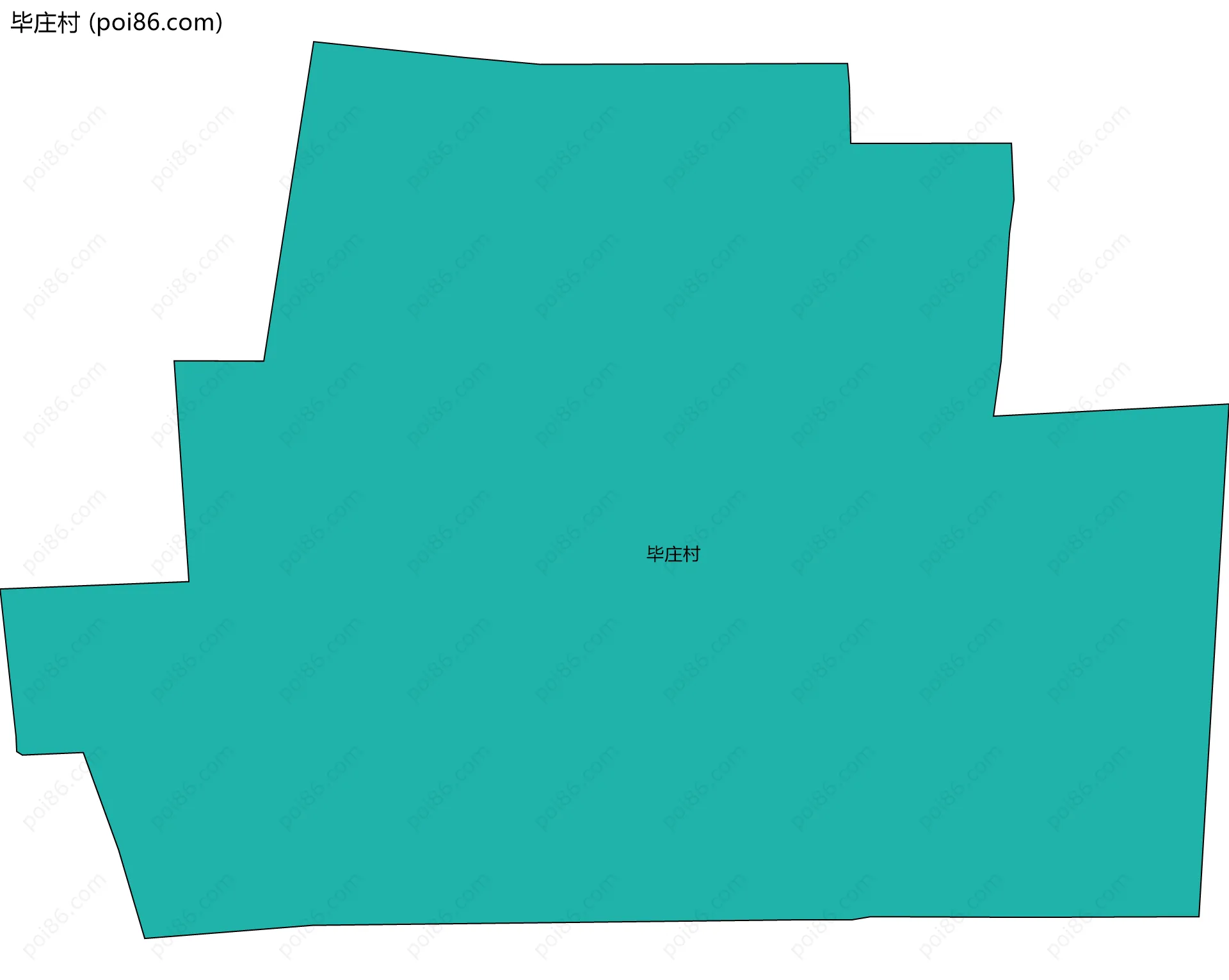 毕庄村边界地图