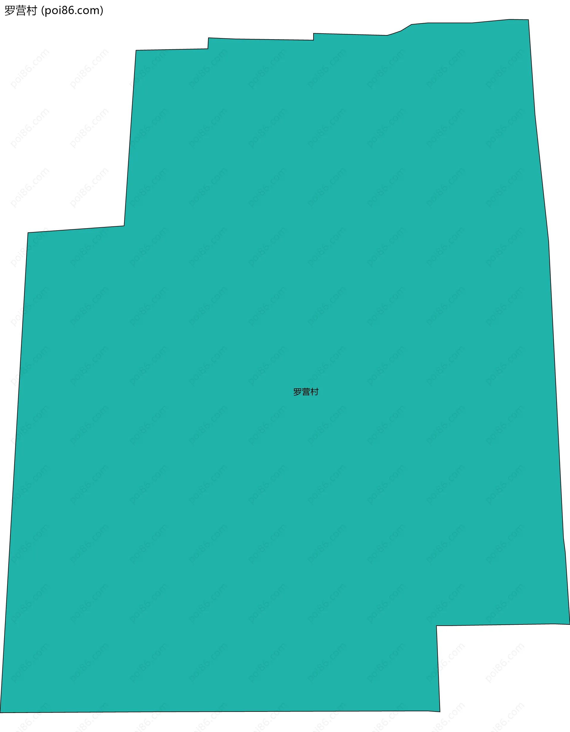 罗营村边界地图