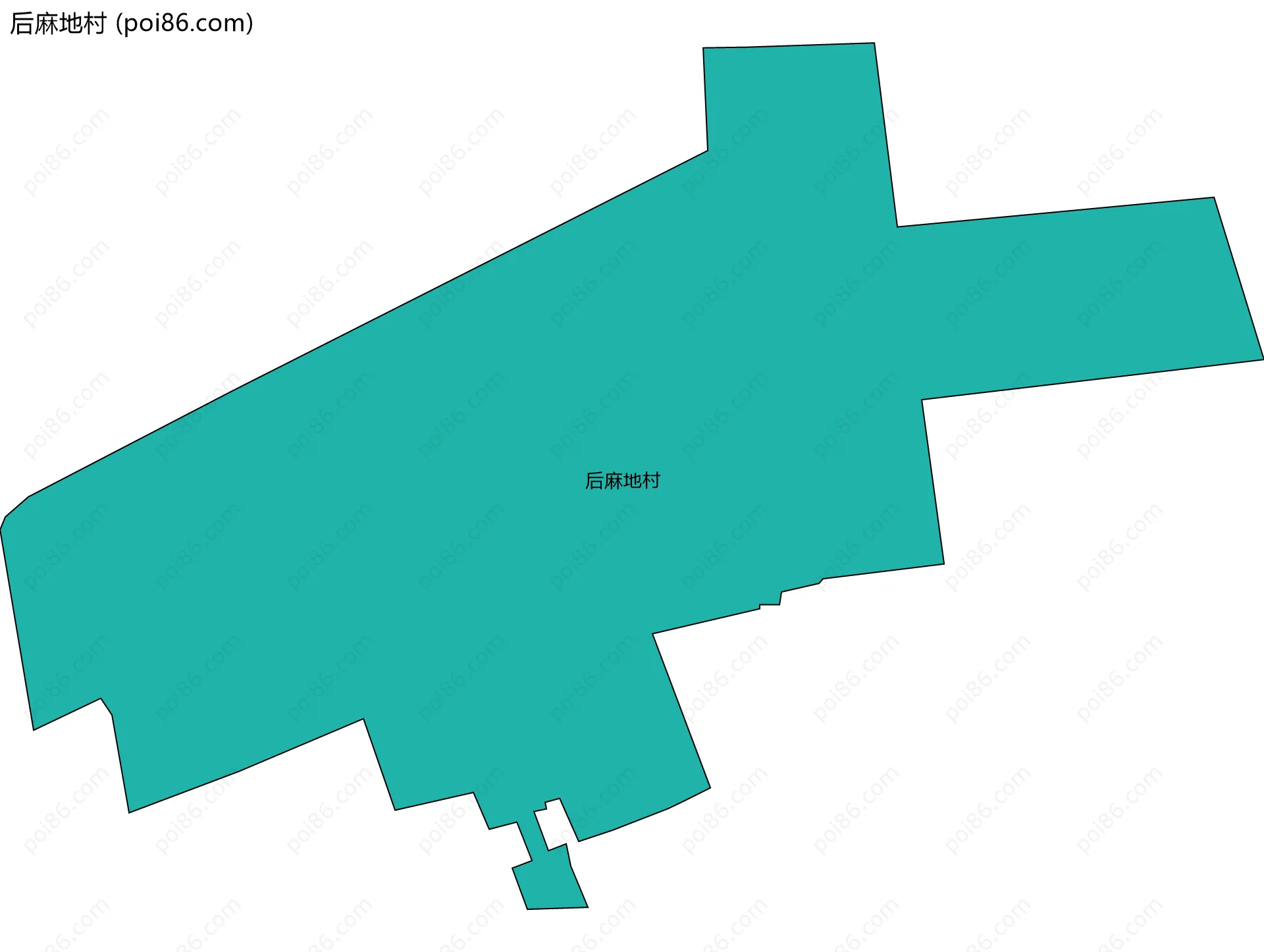 后麻地村边界地图