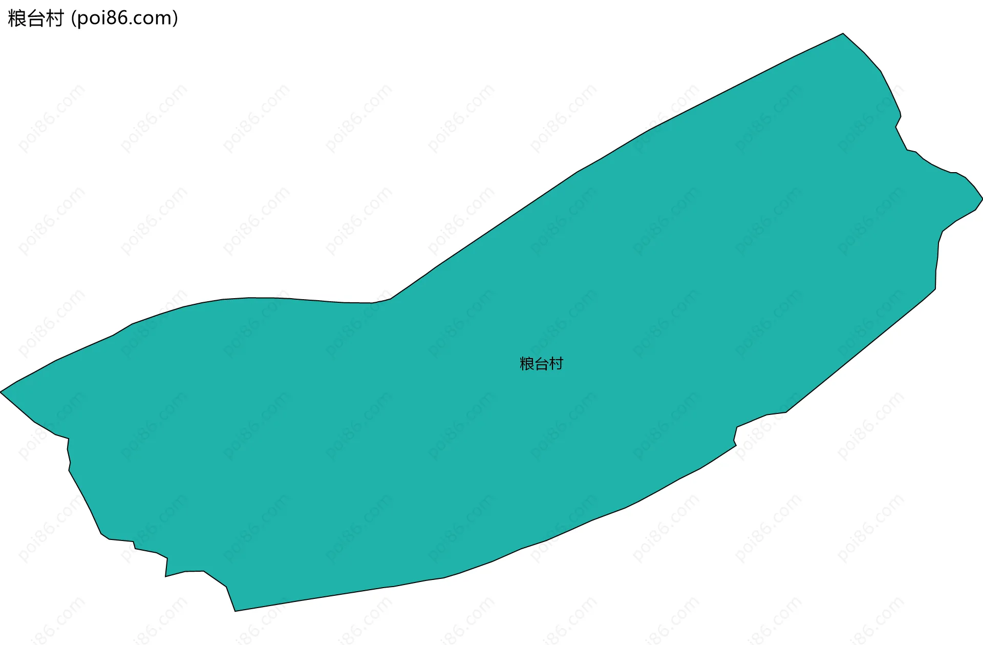 粮台村边界地图