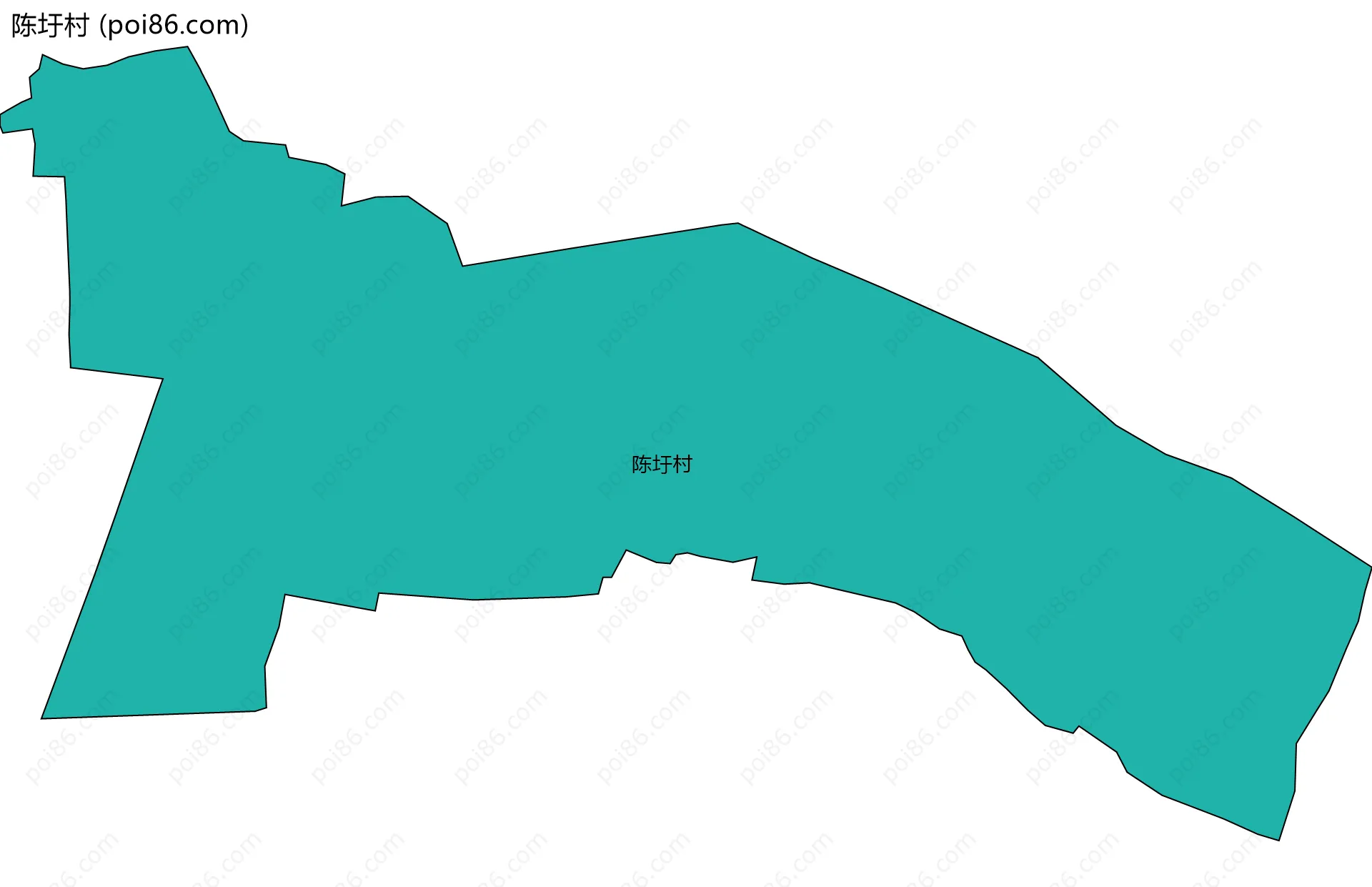 陈圩村边界地图