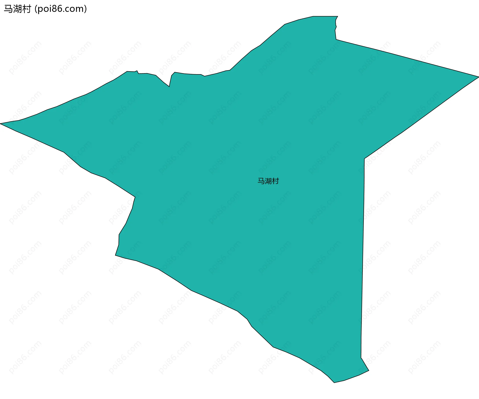 马湖村边界地图