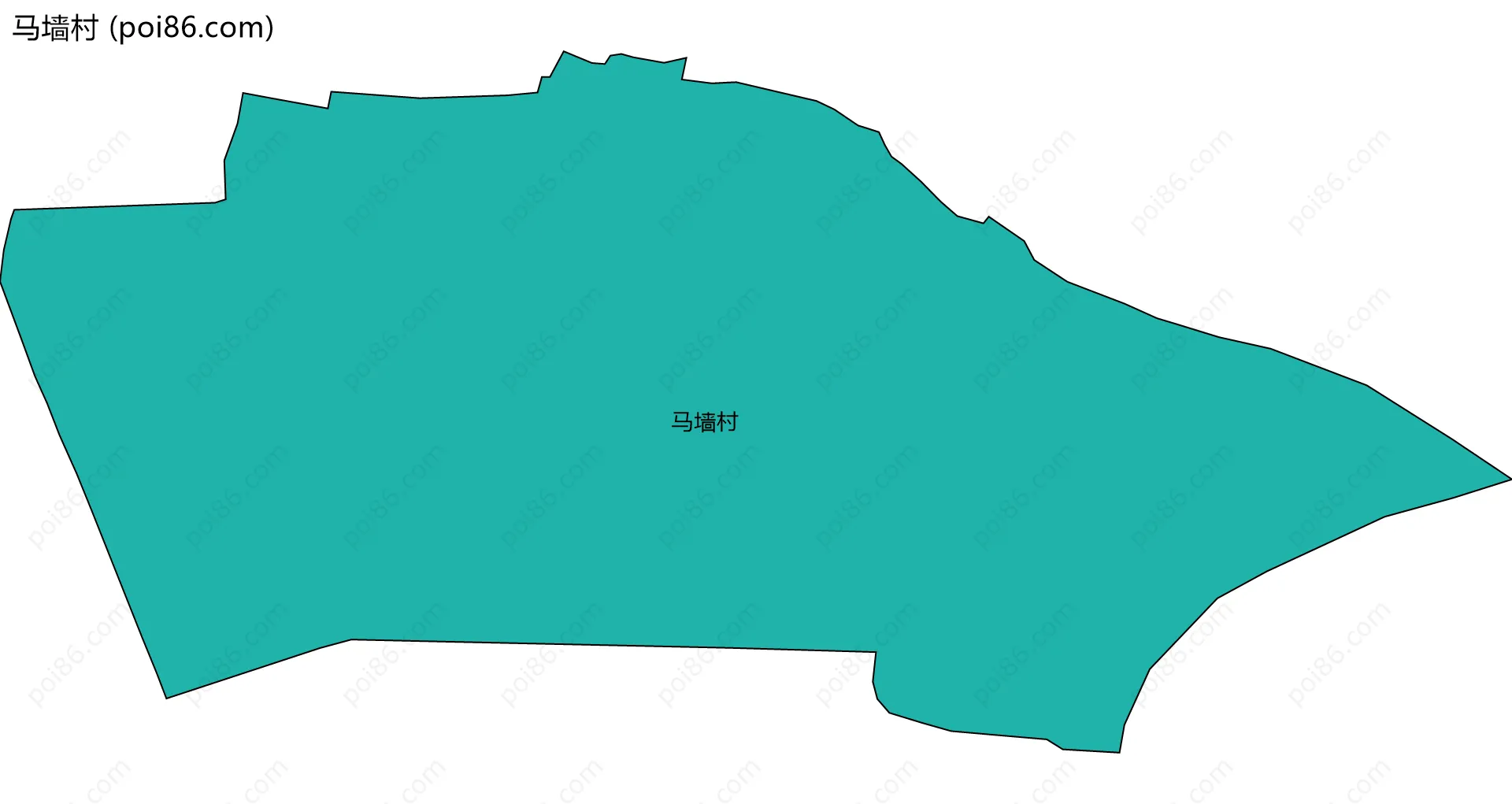马墙村边界地图