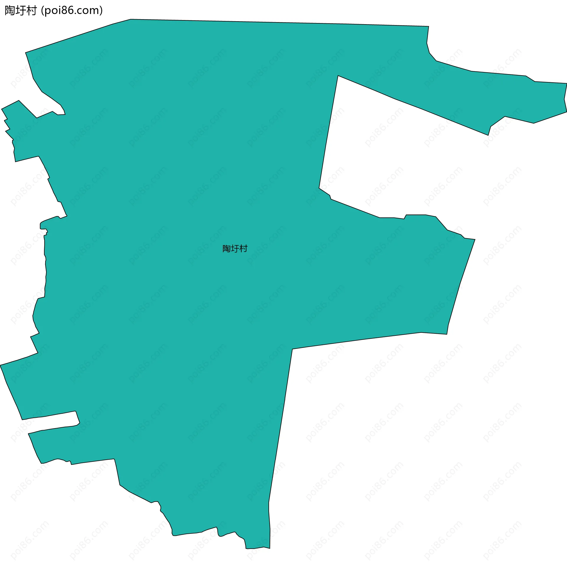 陶圩村边界地图