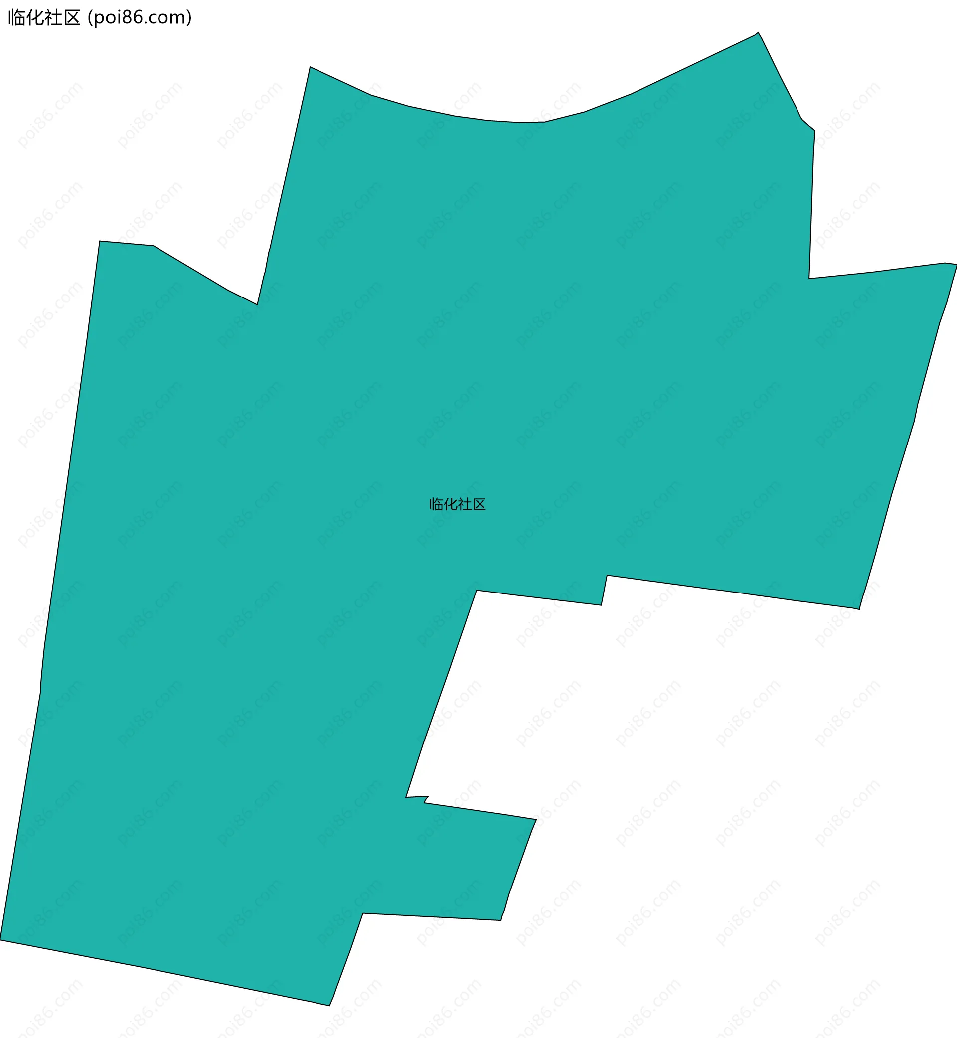 临化社区边界地图