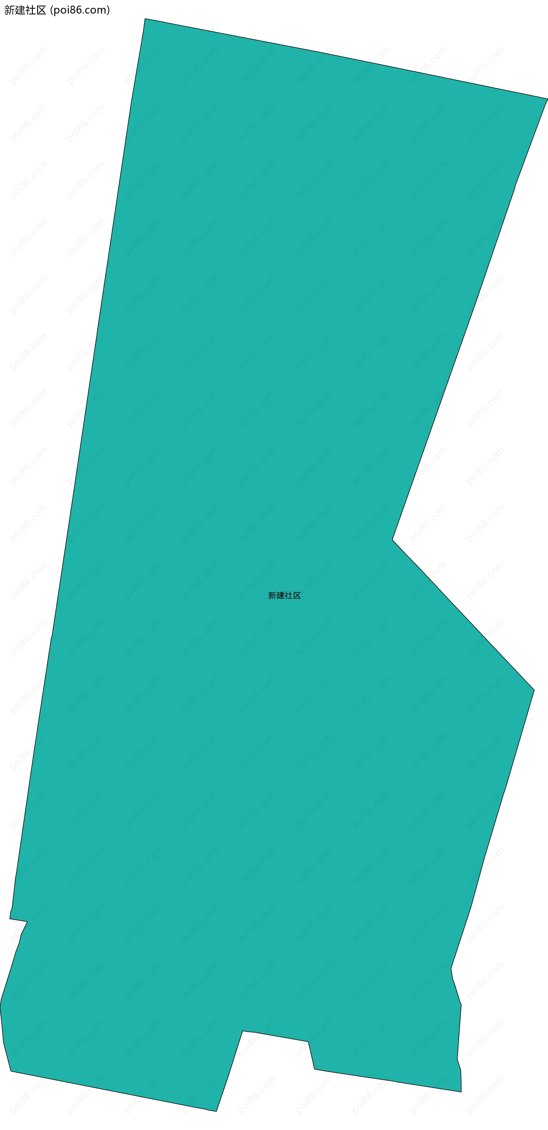 新建社区边界地图