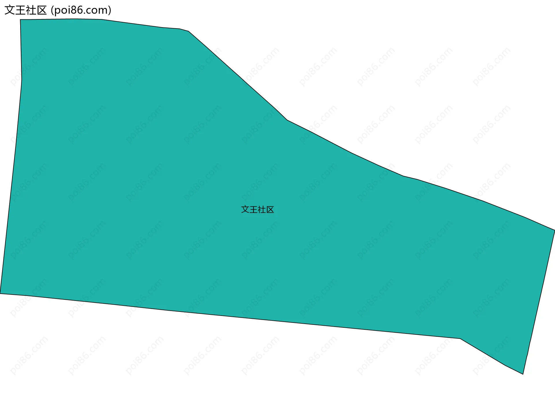 文王社区边界地图