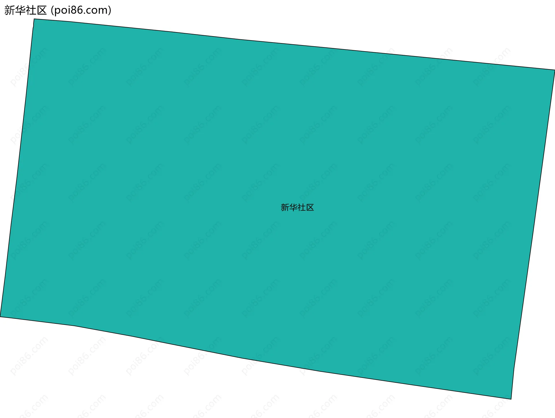 新华社区边界地图