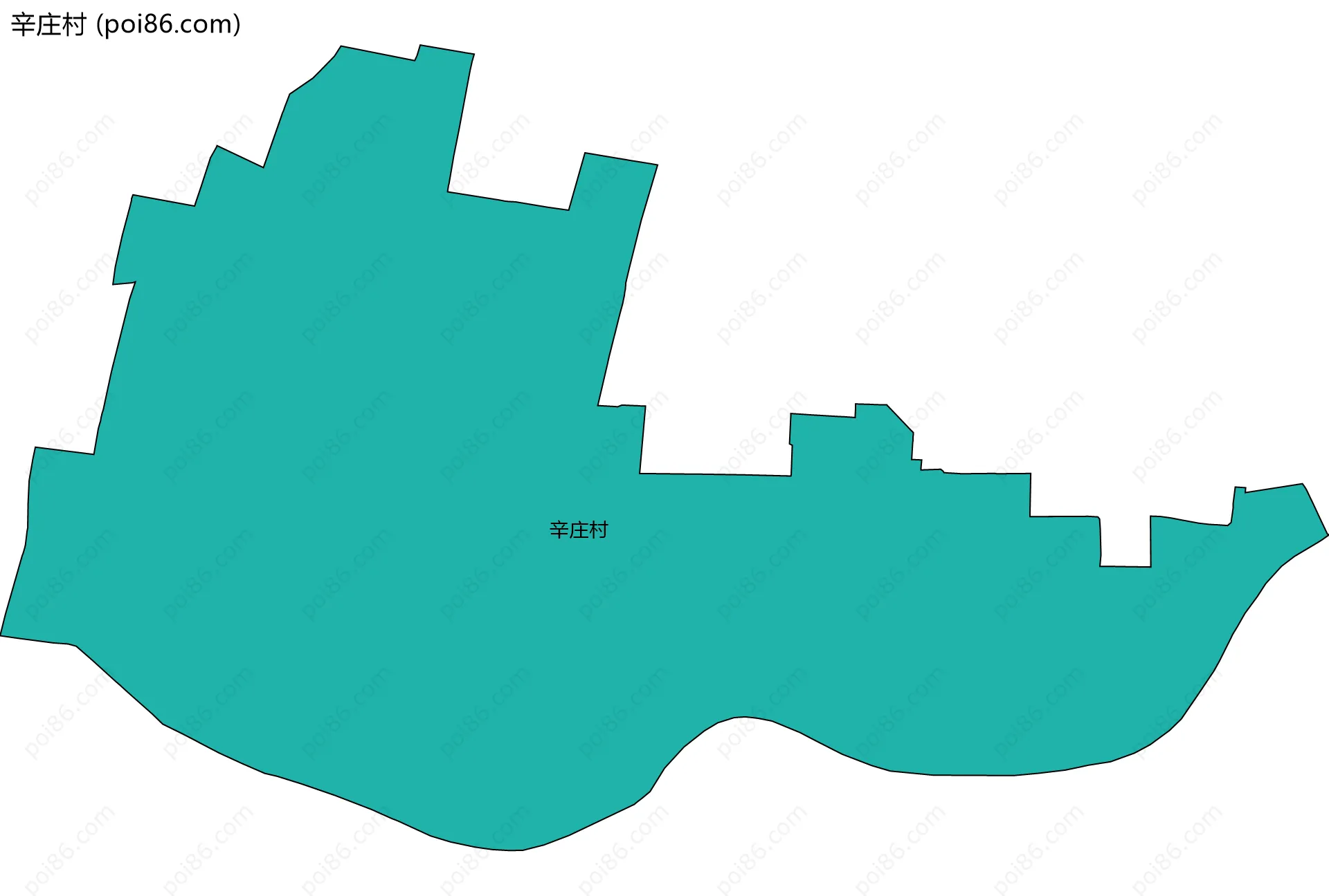 辛庄村边界地图