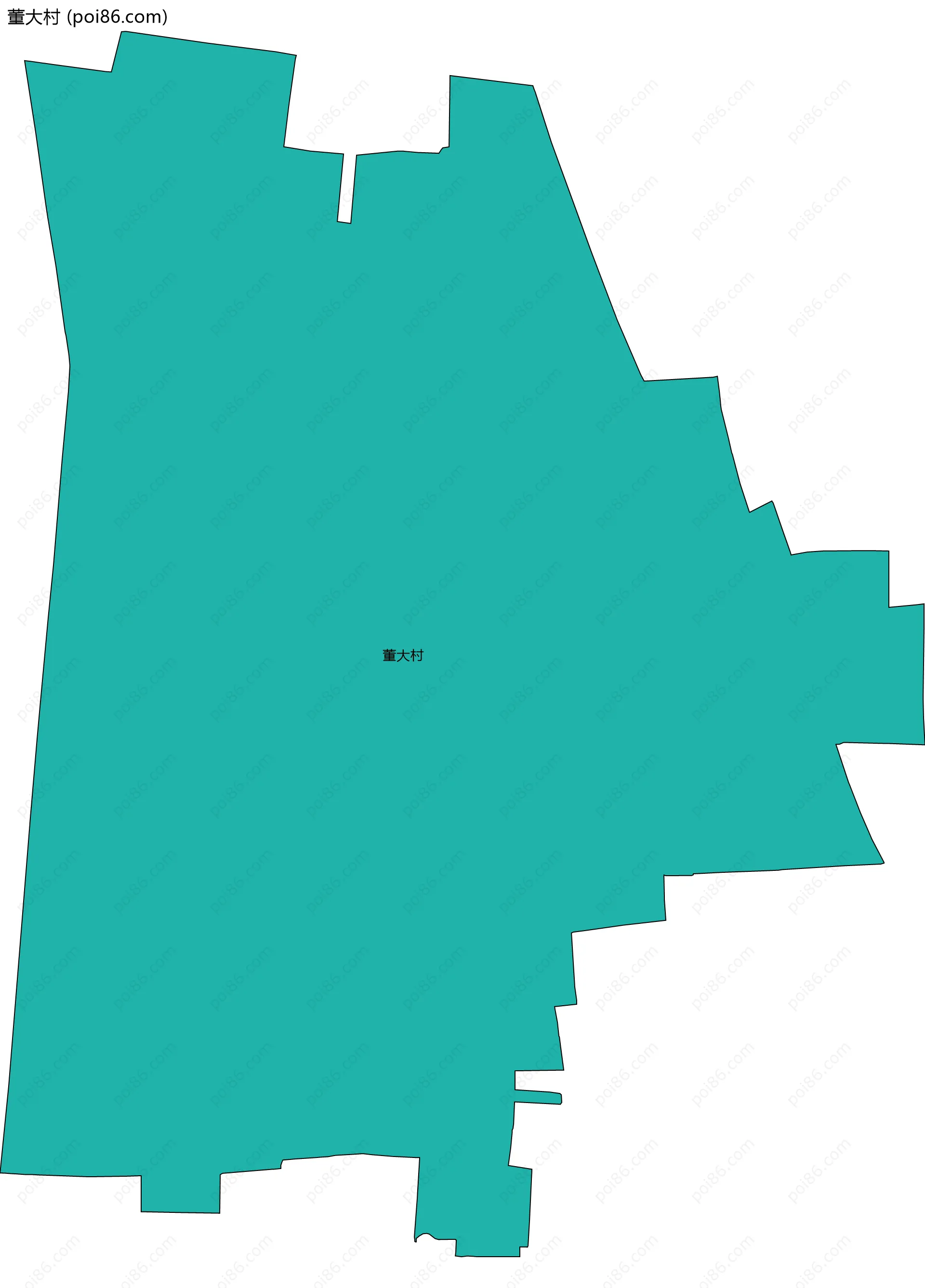 董大村边界地图