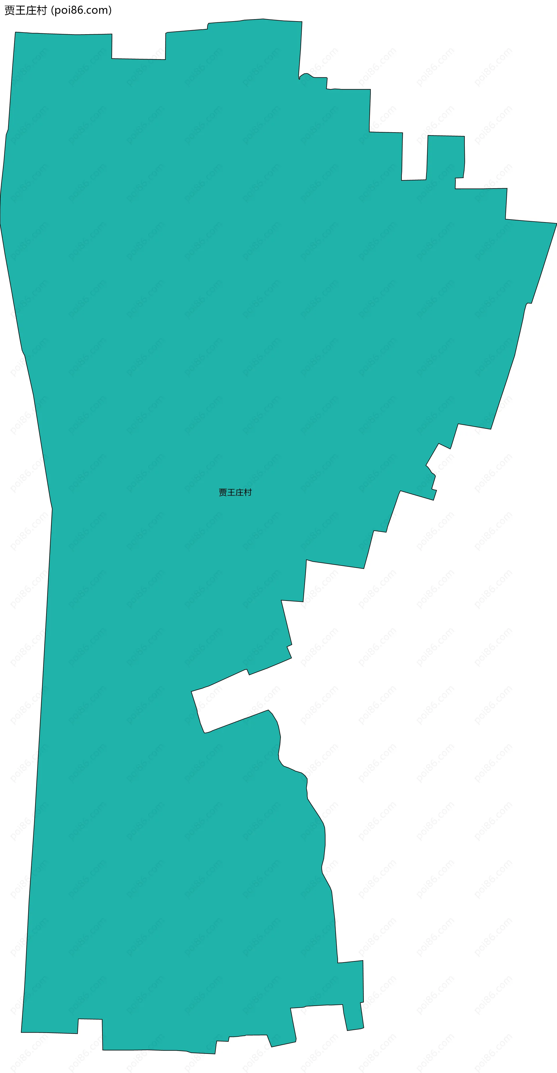 贾王庄村边界地图