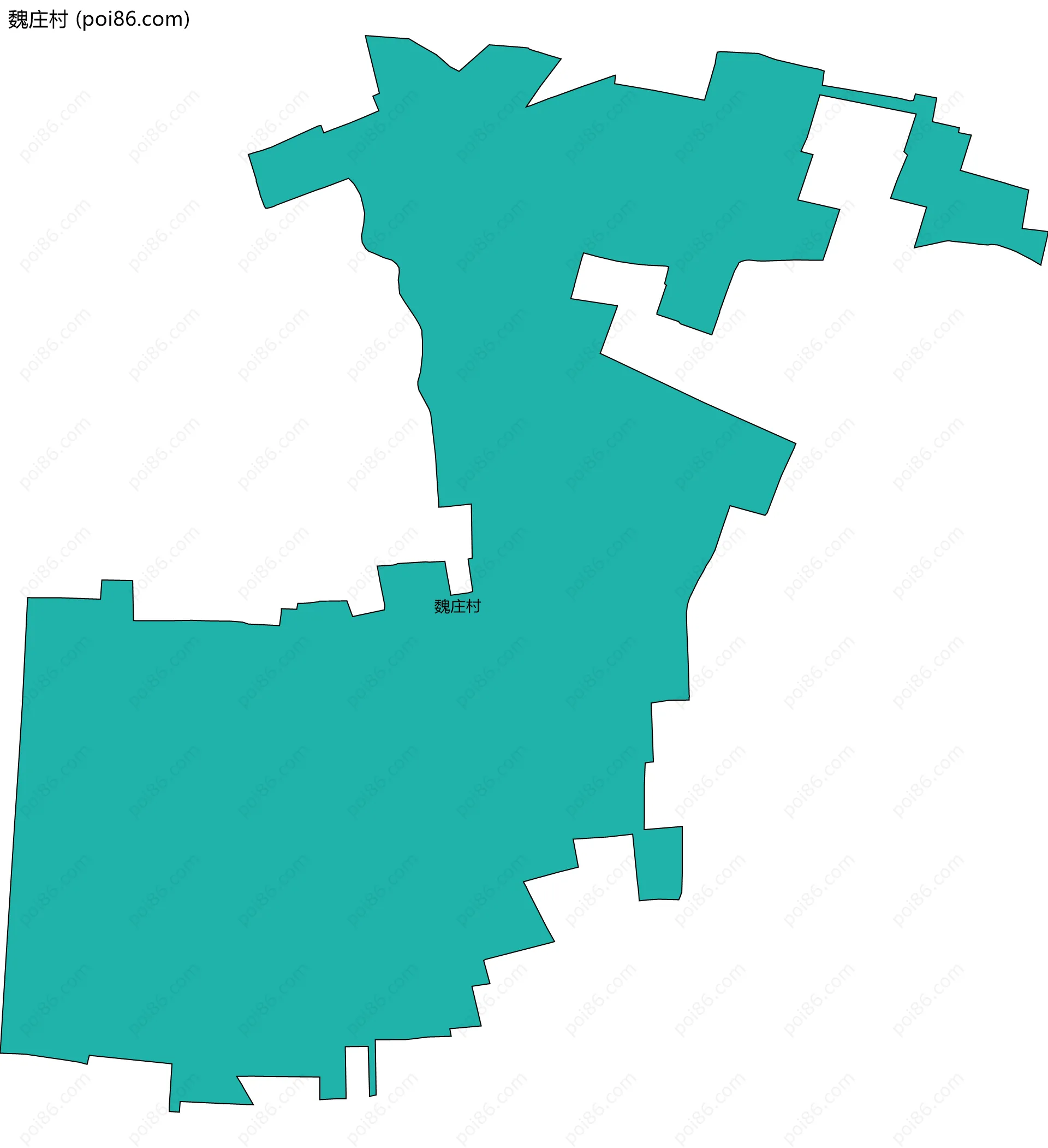 魏庄村边界地图