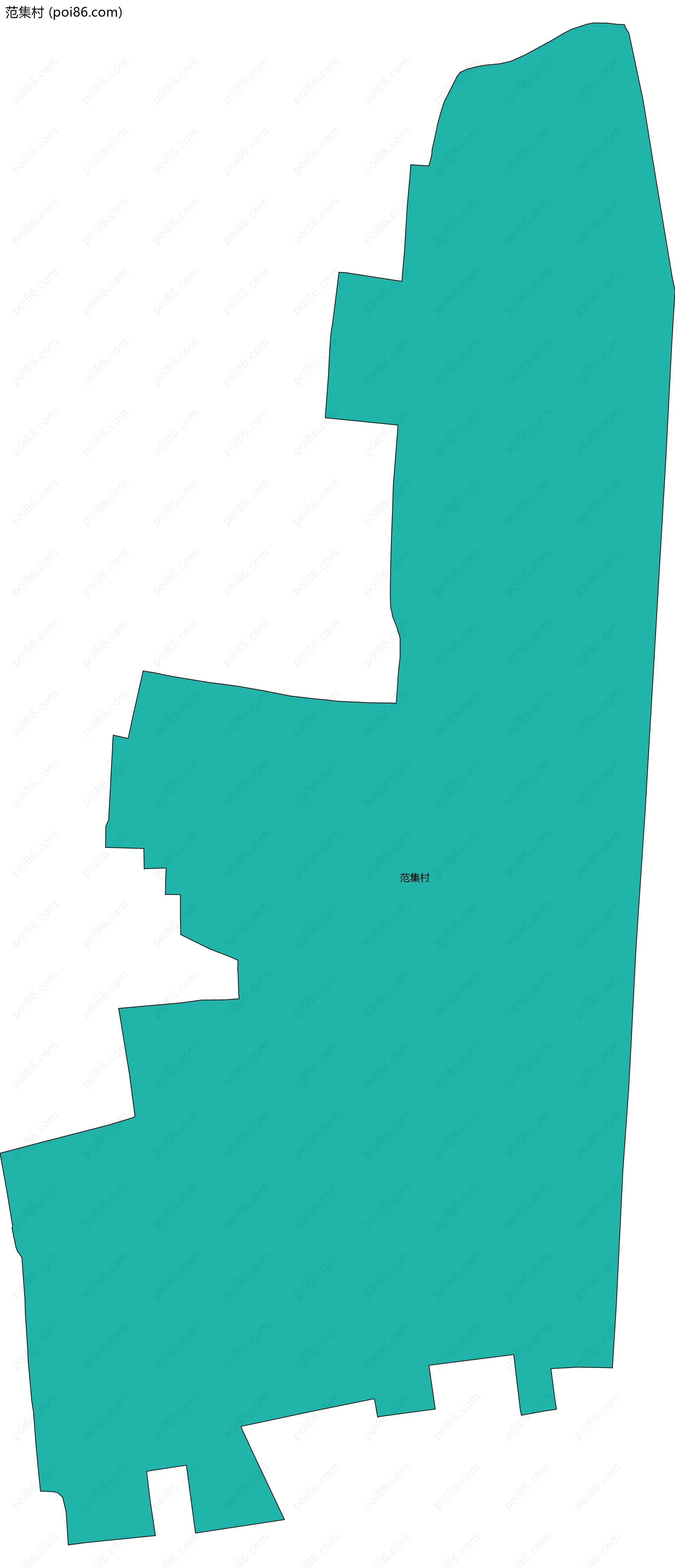 范集村边界地图