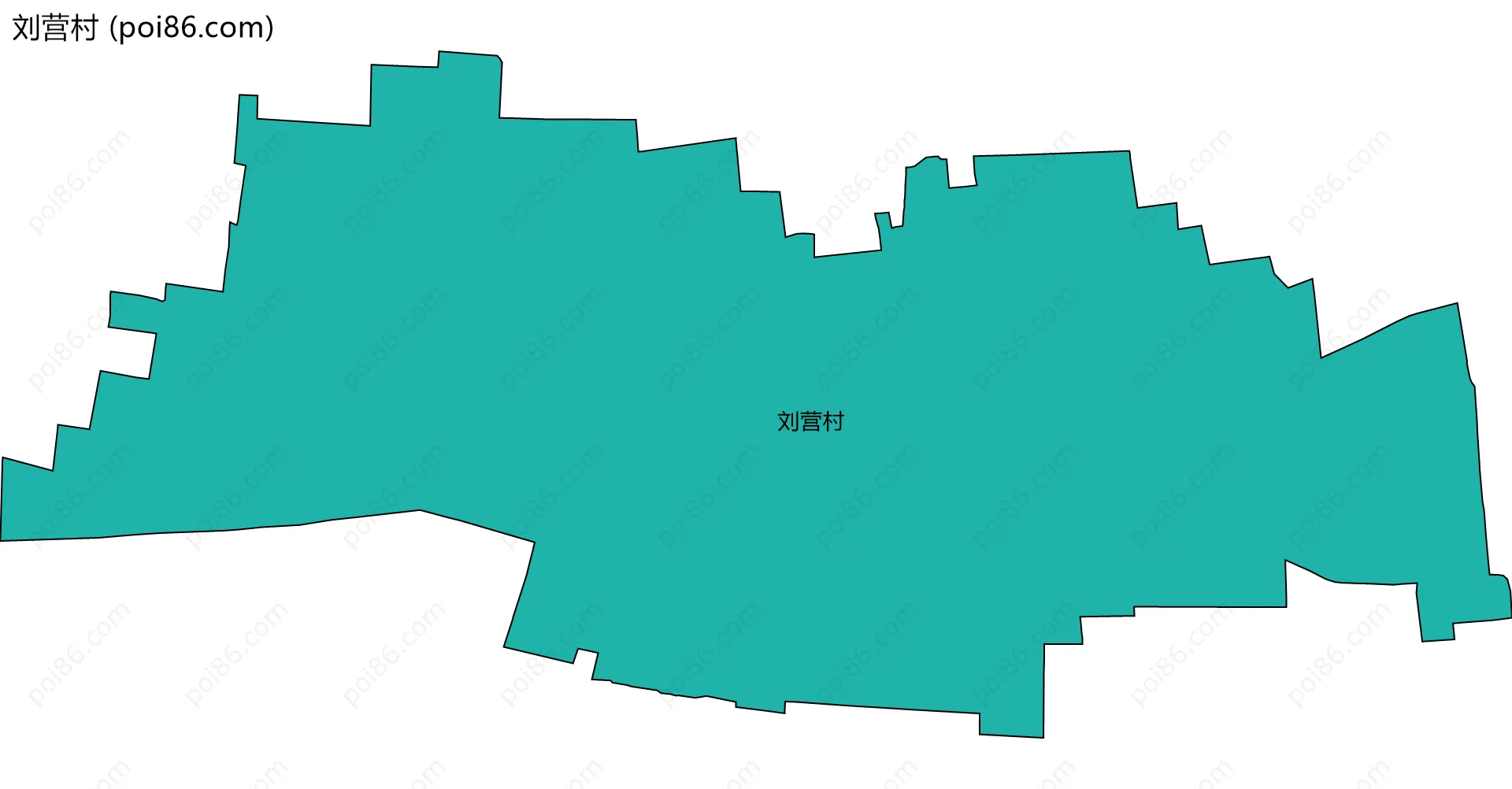 刘营村边界地图