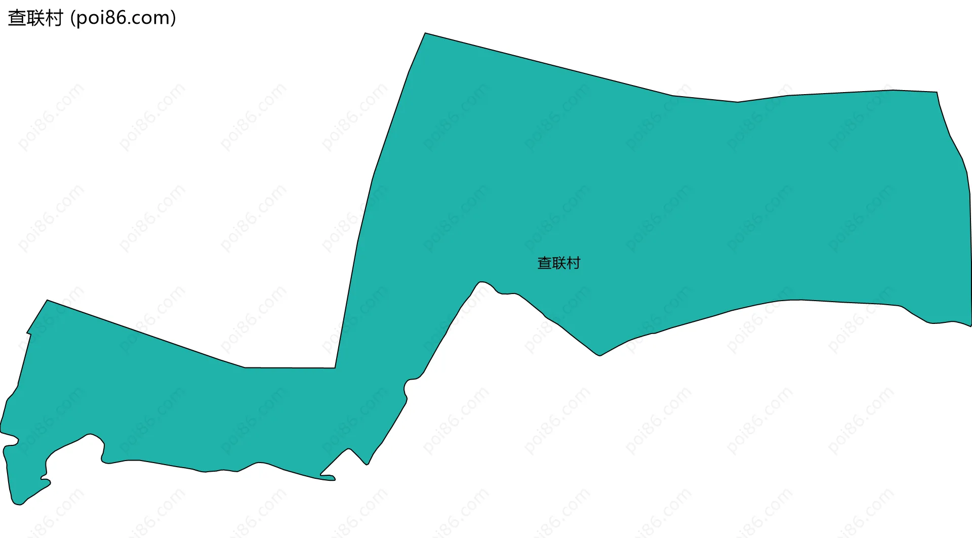 查联村边界地图