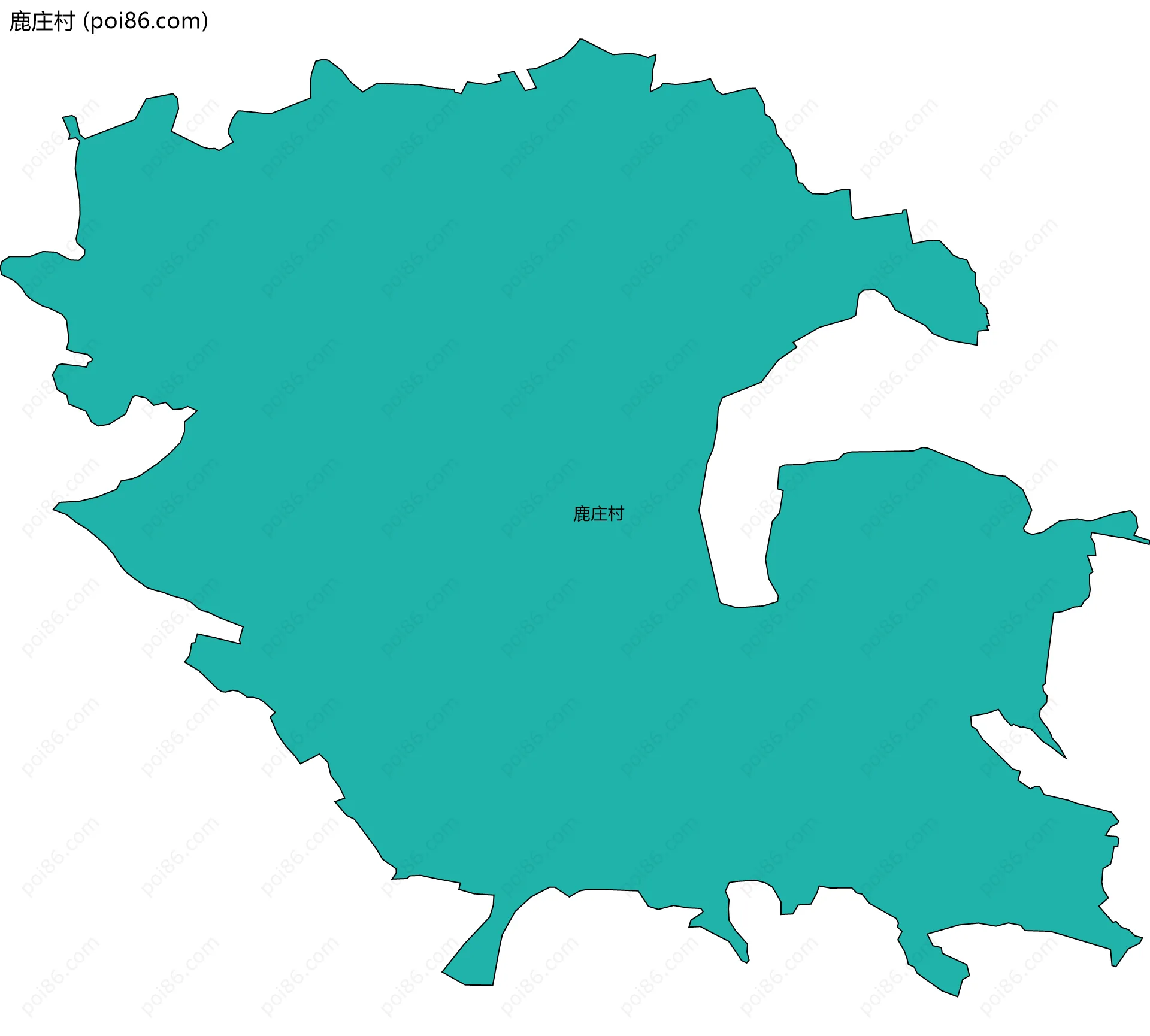 鹿庄村边界地图