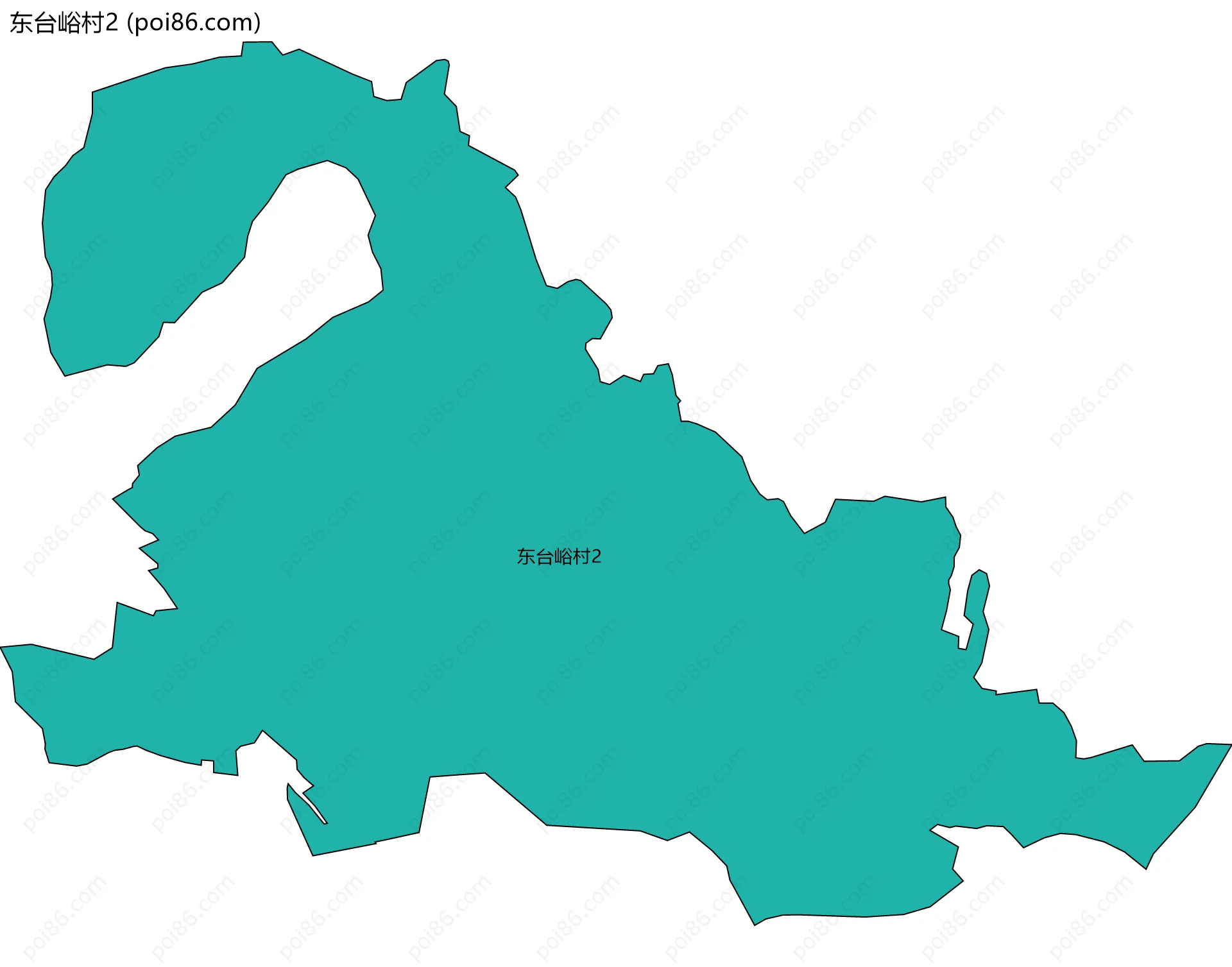 东台峪村2边界地图