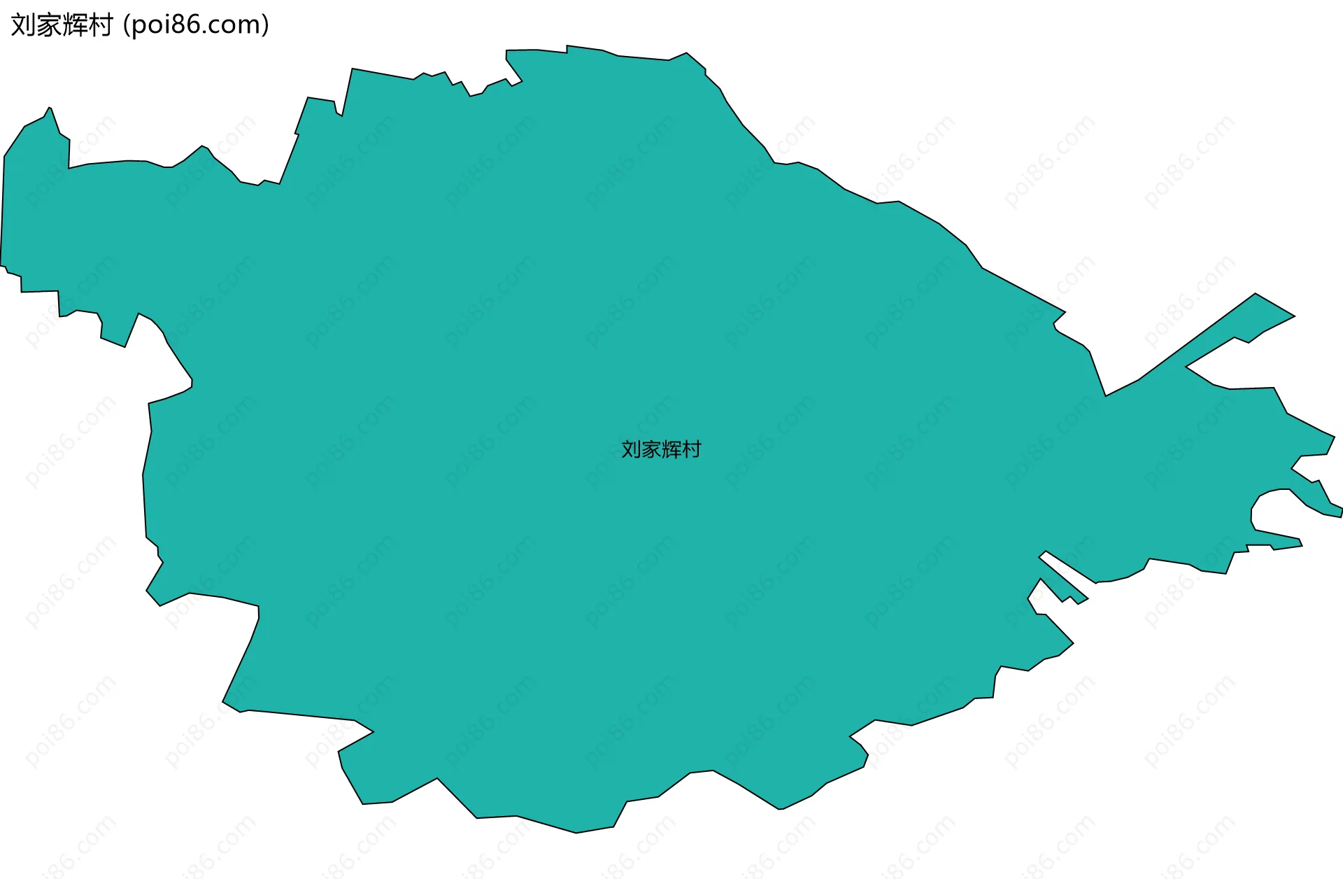 刘家辉村边界地图