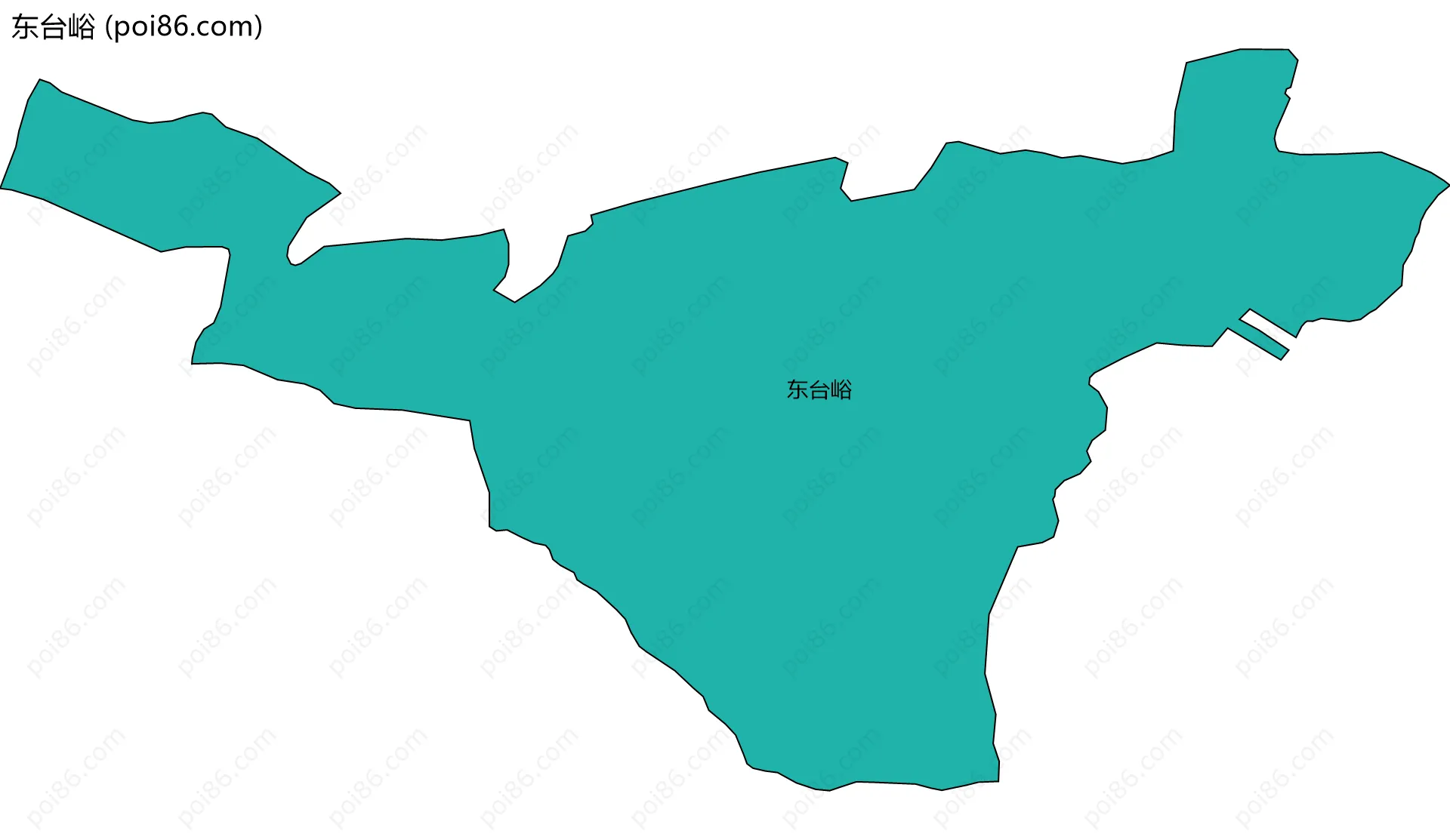 东台峪边界地图