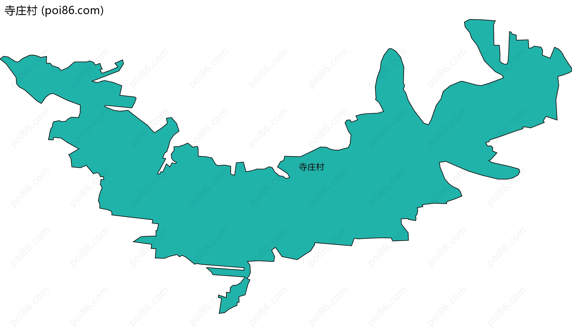 寺庄村边界地图