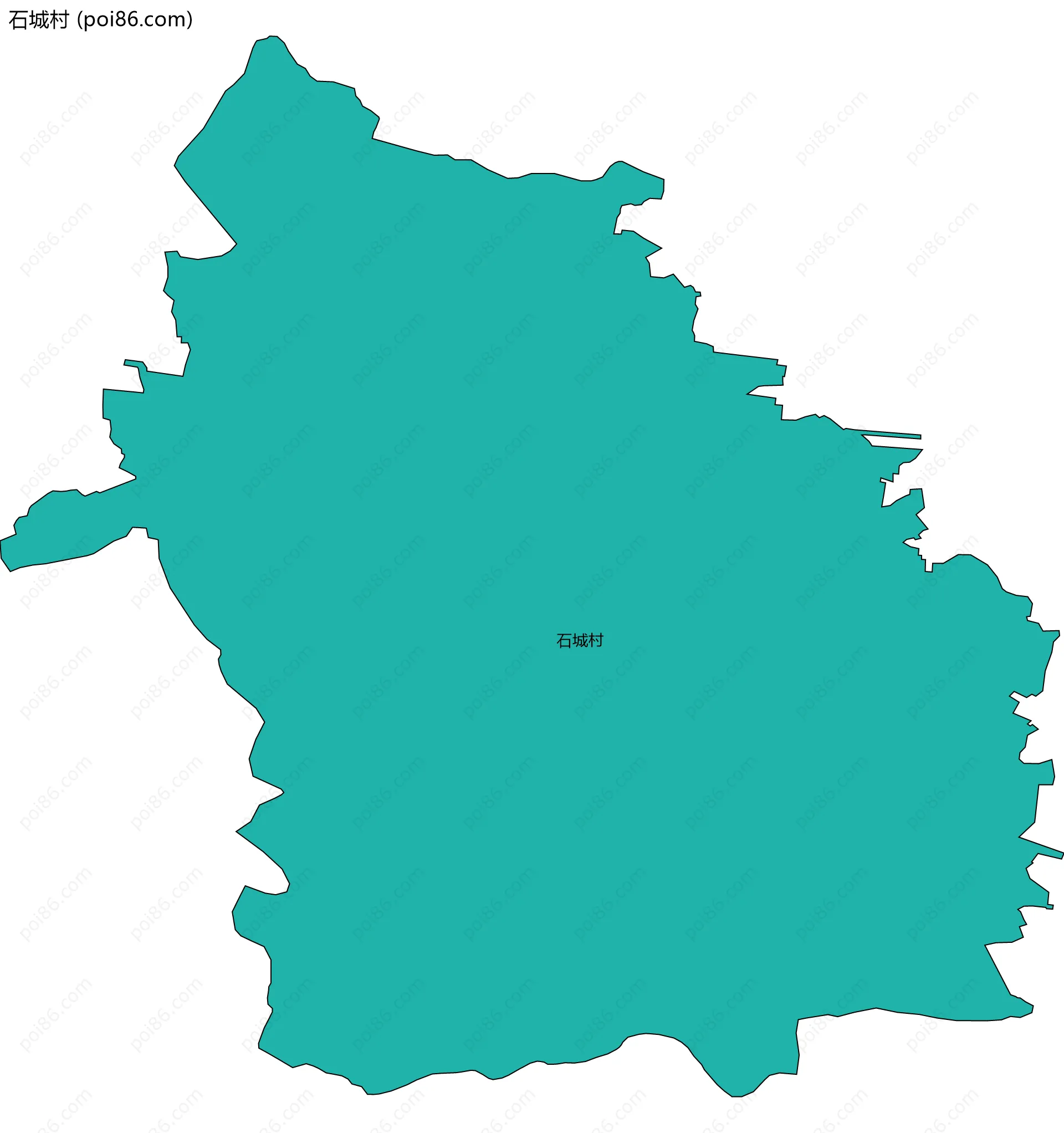 石城村边界地图