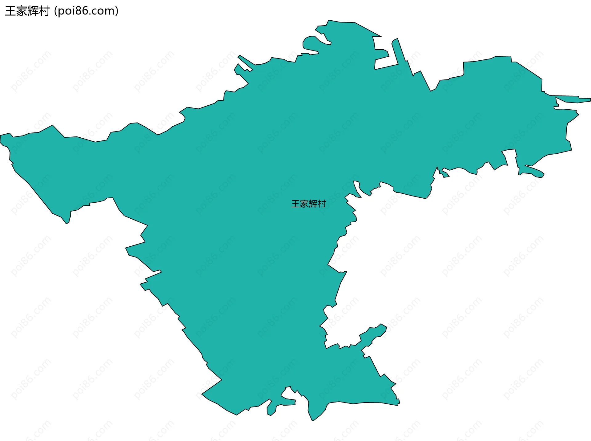 王家辉村边界地图