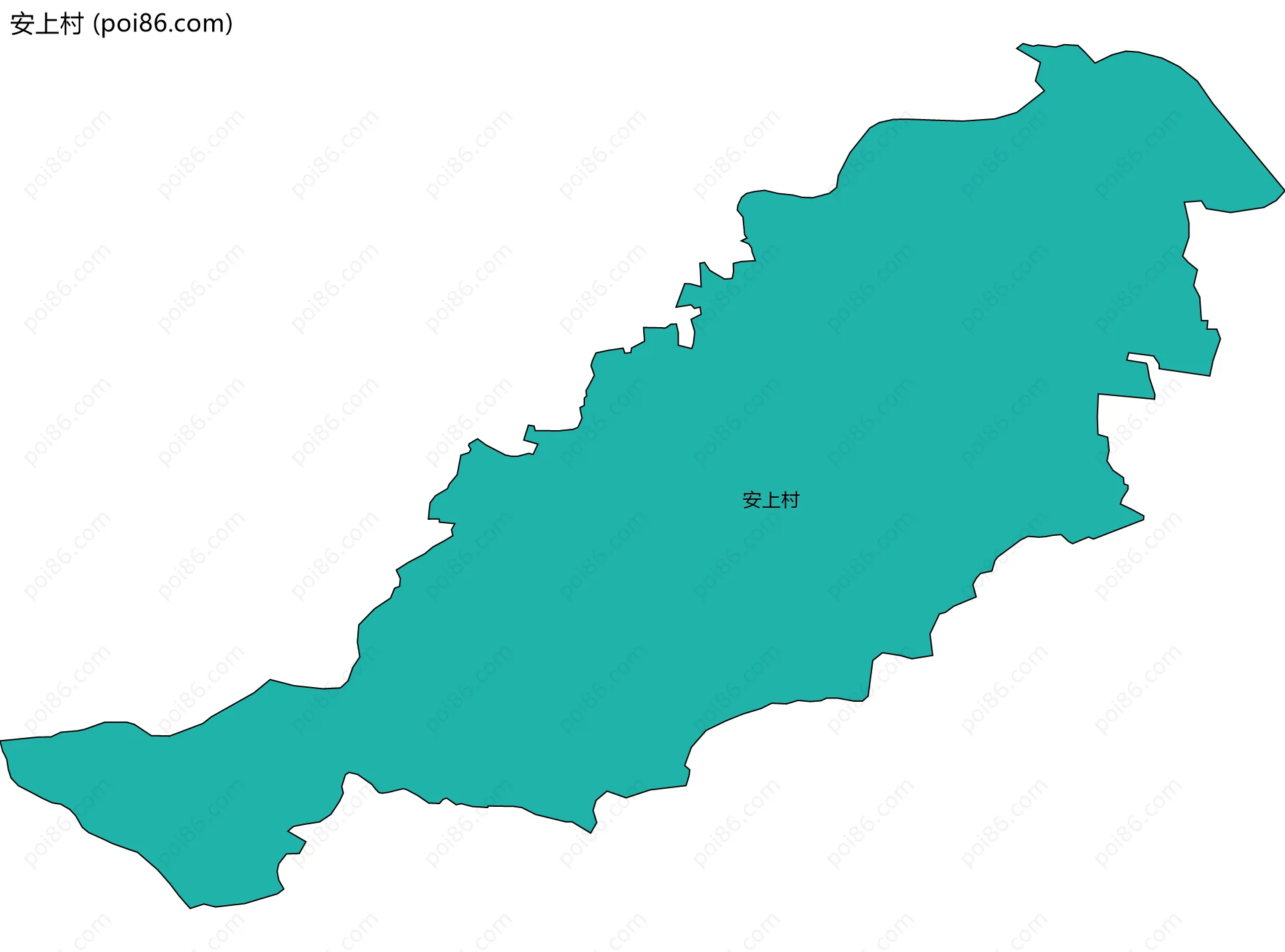 安上村边界地图