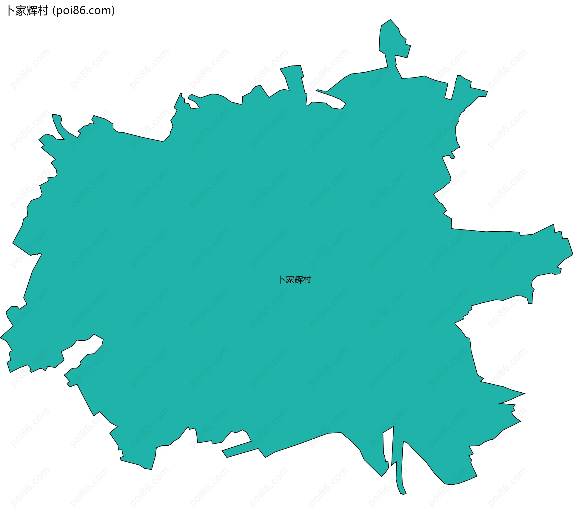 卜家辉村边界地图