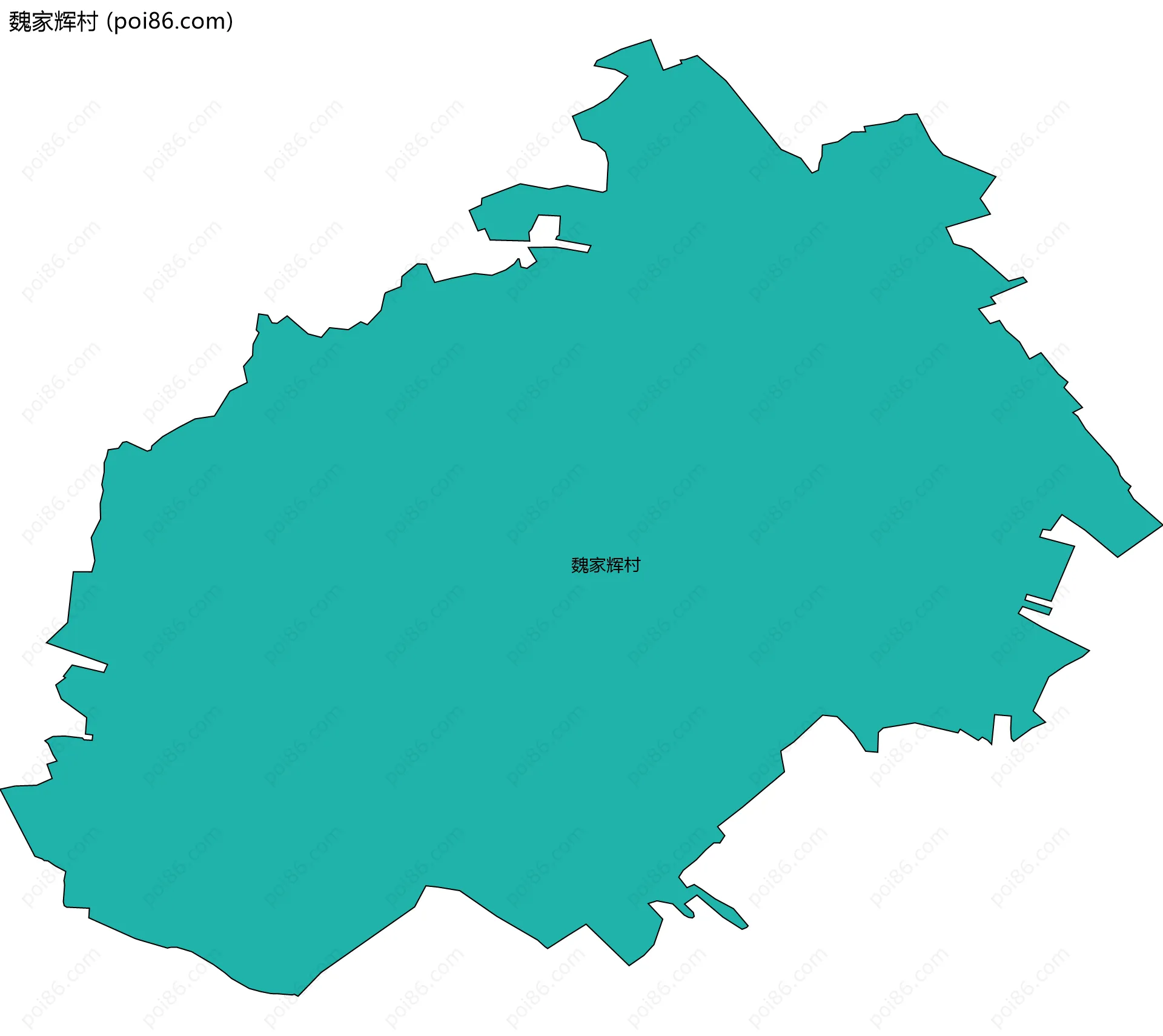 魏家辉村边界地图