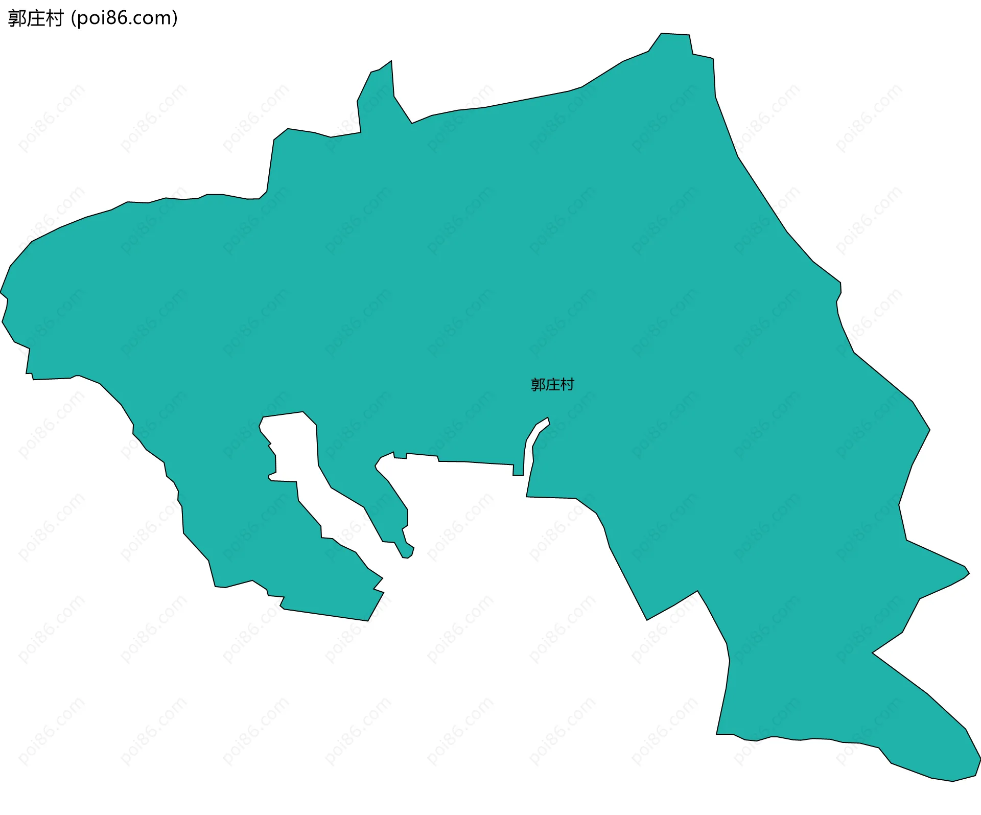 郭庄村边界地图
